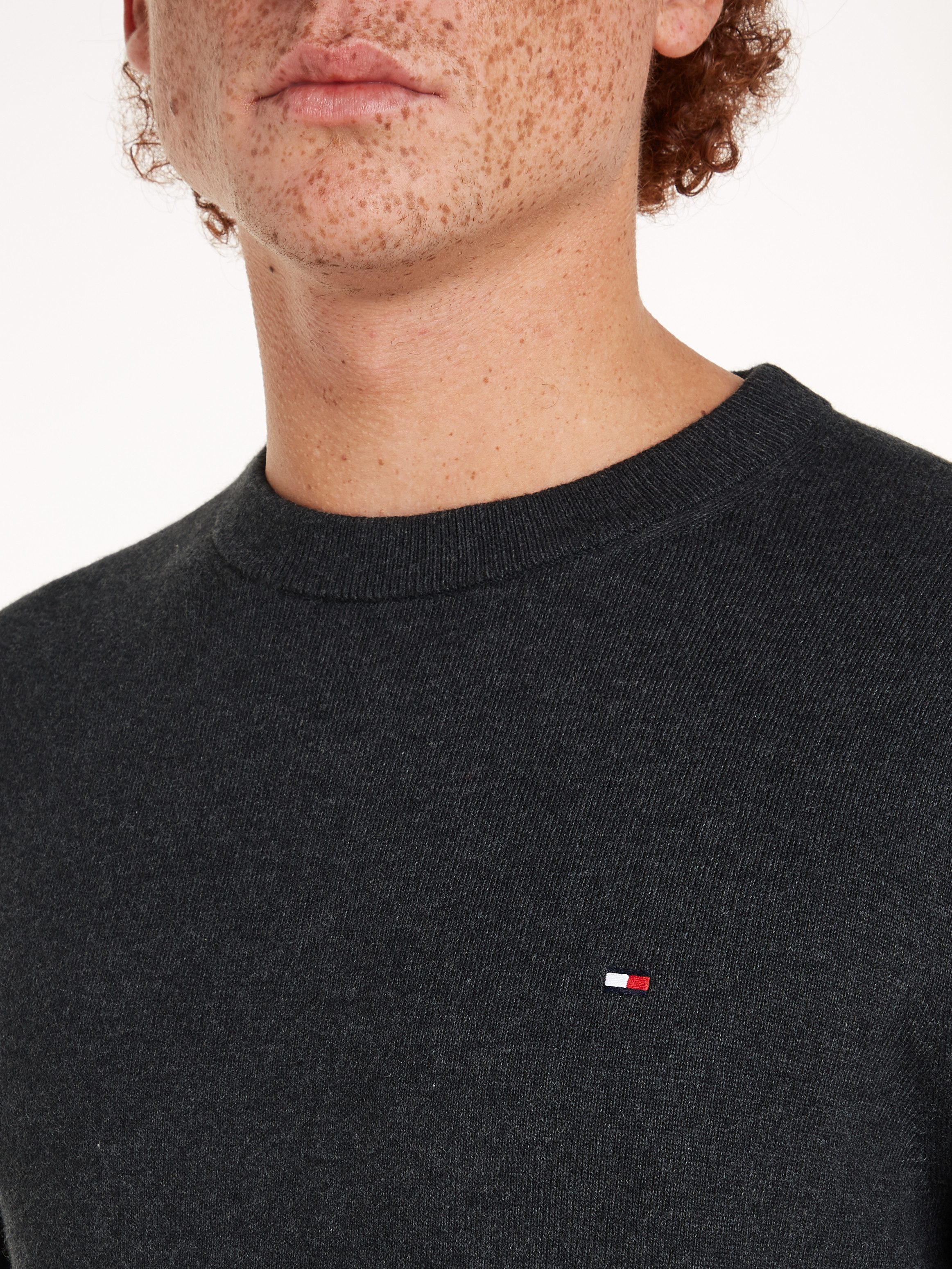 Tommy Hilfiger Trui met ronde hals PIMA ORG CTN CASHMERE CREW NECK
