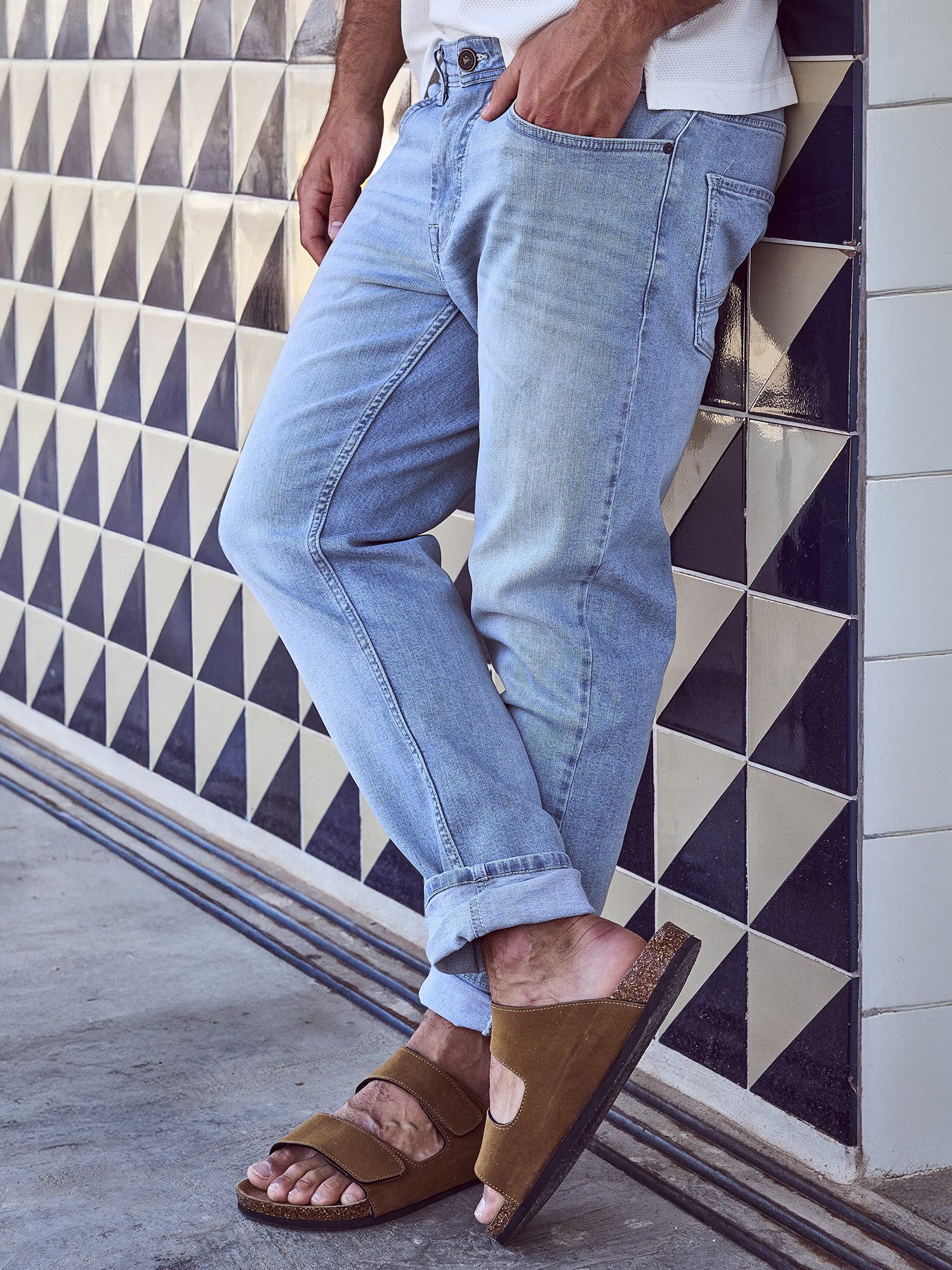 Lerros 5-pocket jeans LERROS Stretch-denim CONLIN, heren jeans, SLIM FIT