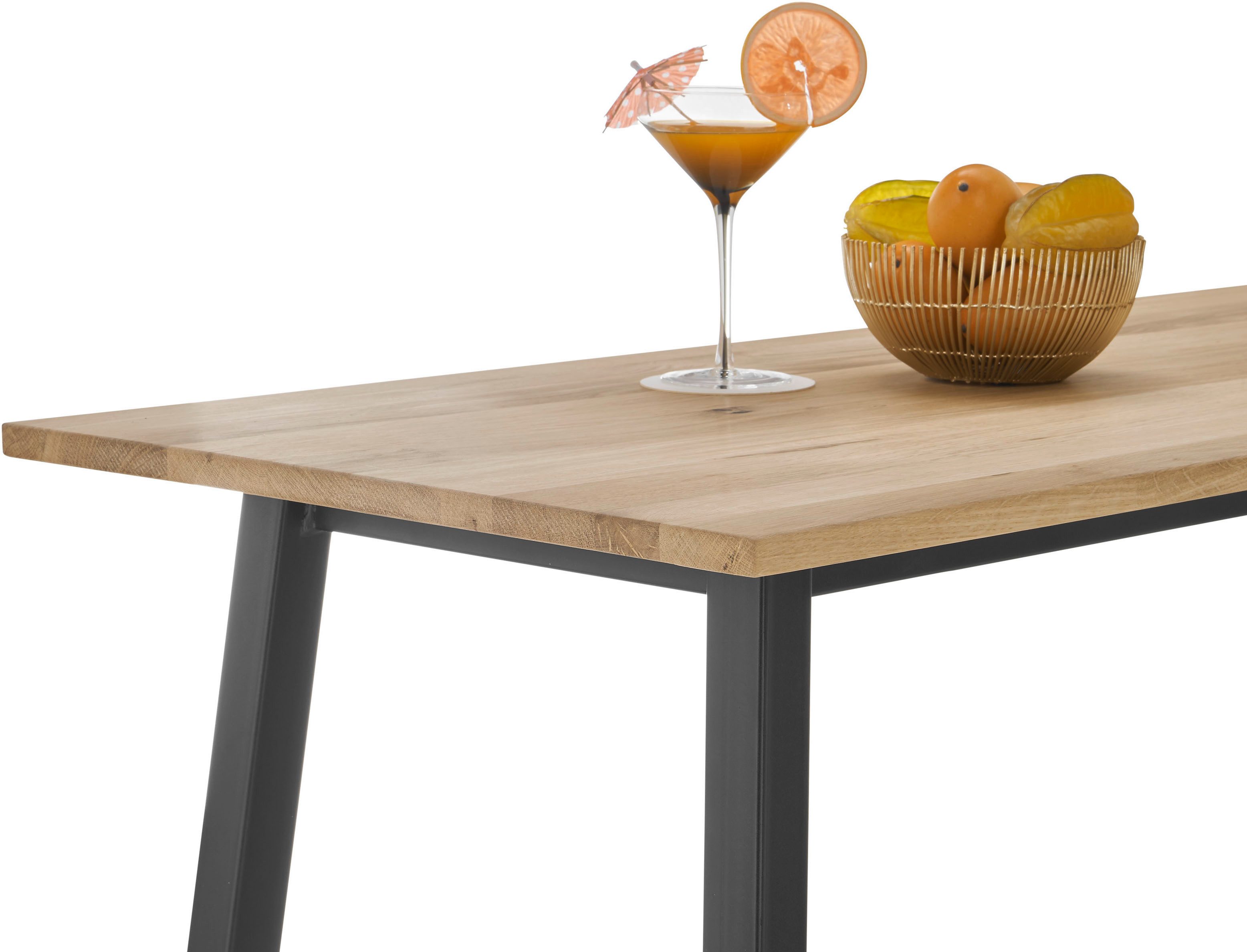 Stolkom Bartafel Kent eik massief hout geolied, hoge tafel BxHxD 120x104x60 cm