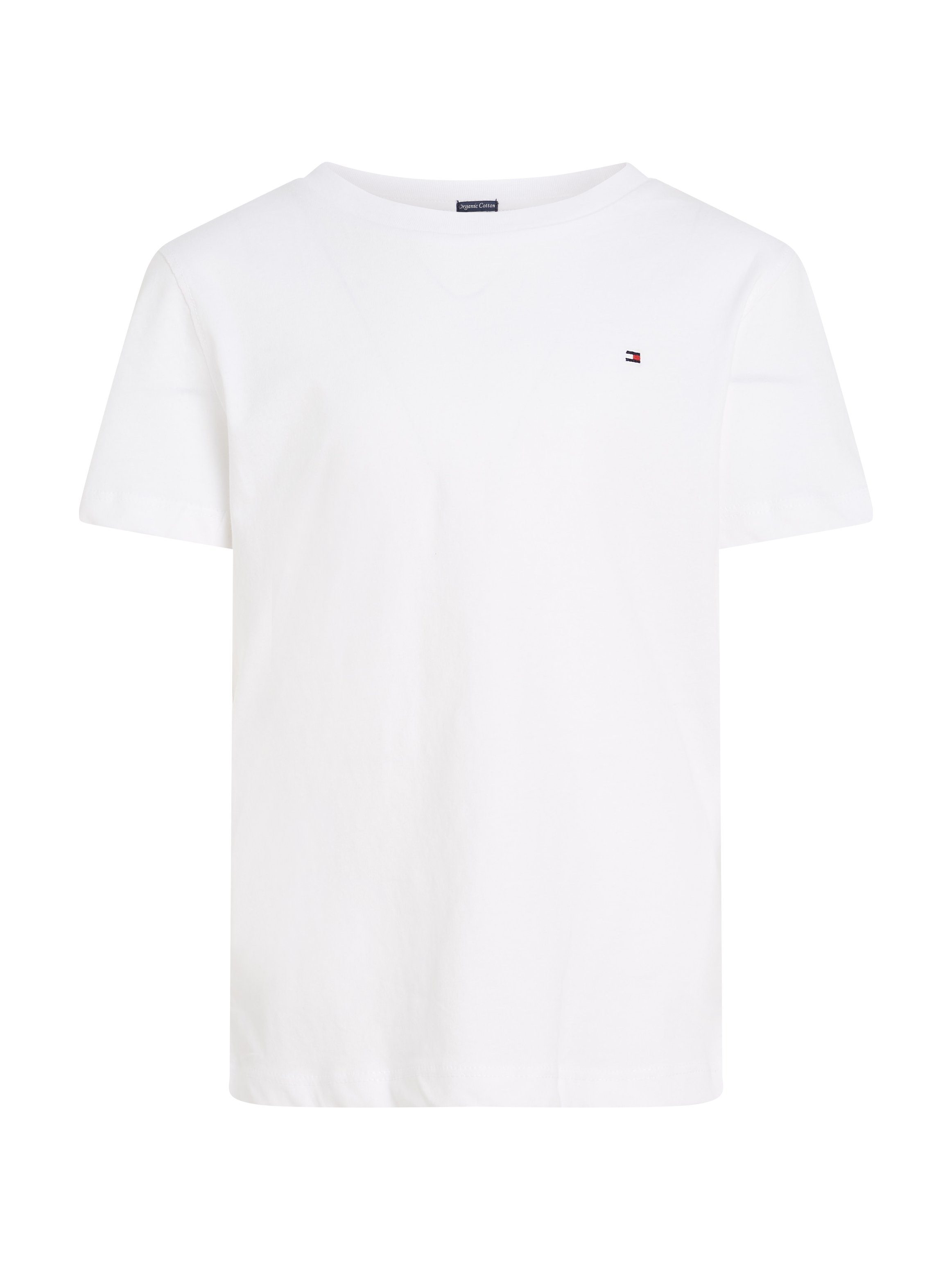 Tommy Hilfiger Shirt met ronde hals BOYS BASIC CN KNIT S/S met tommy hilfiger-merklabel