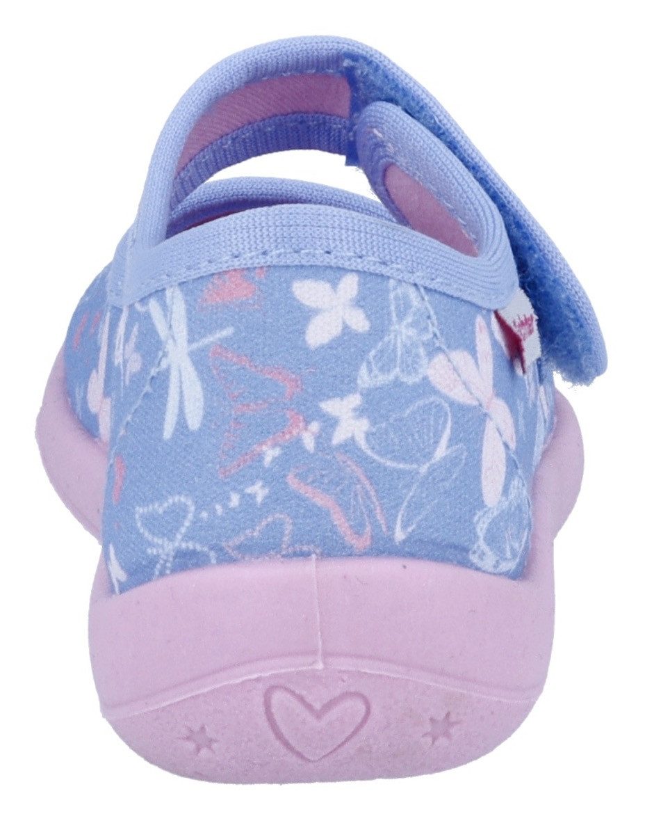 Richter Pantoffels Mia WMS: Medium Klittenbandschoen met pastelprint, maat sjabloon om te downloaden