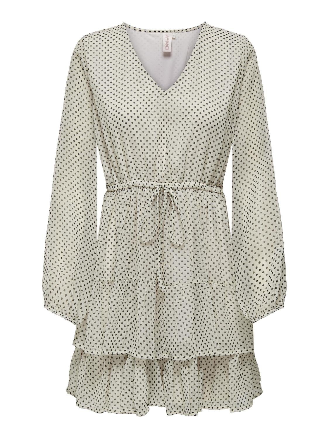 Only Chiffon jurk ONLROBEY ISABELLA LIFE V-NECK DRESS WVN