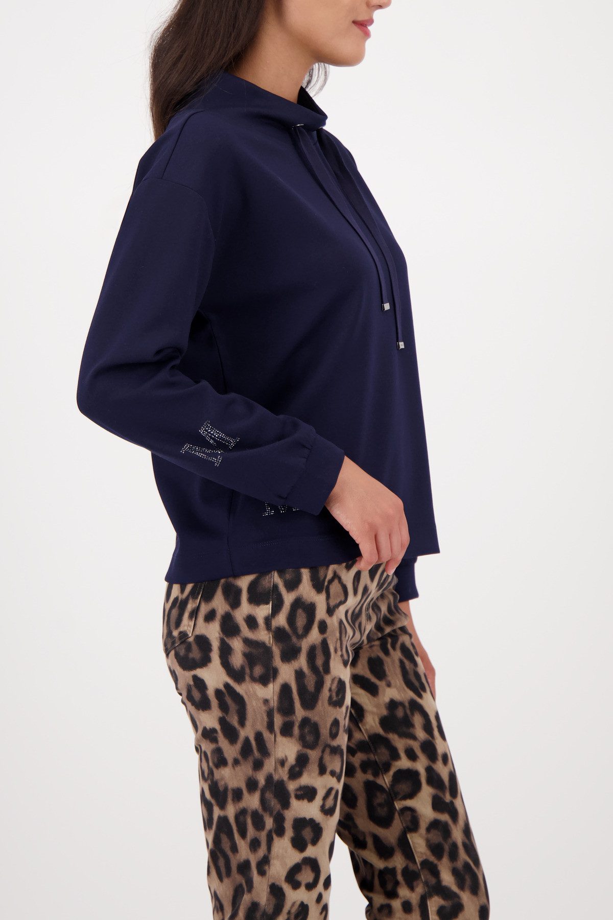 Monari Sweatshirt met sieraaddetail