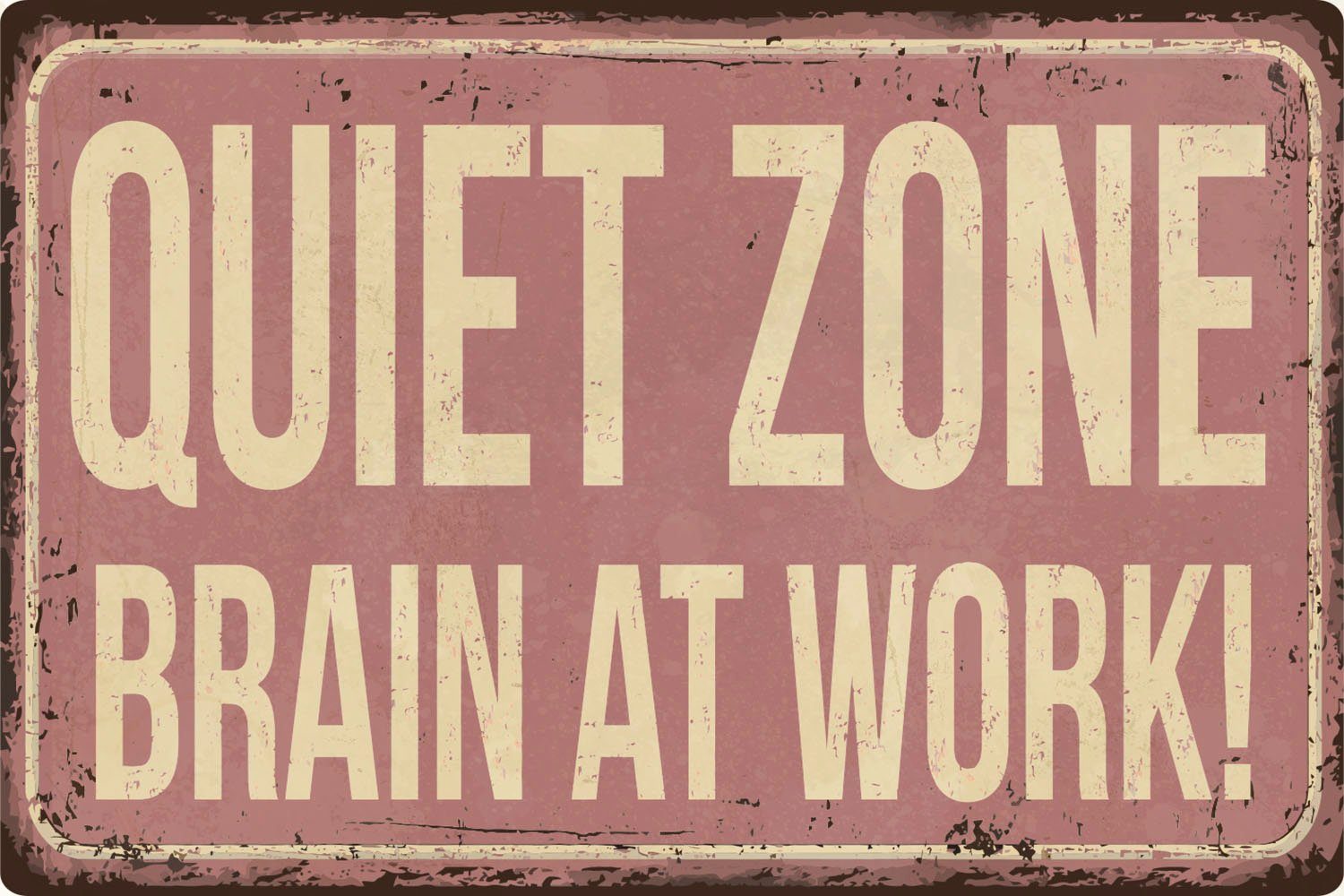 queence Metalen artprint QUIET ZONE (1 stuk)