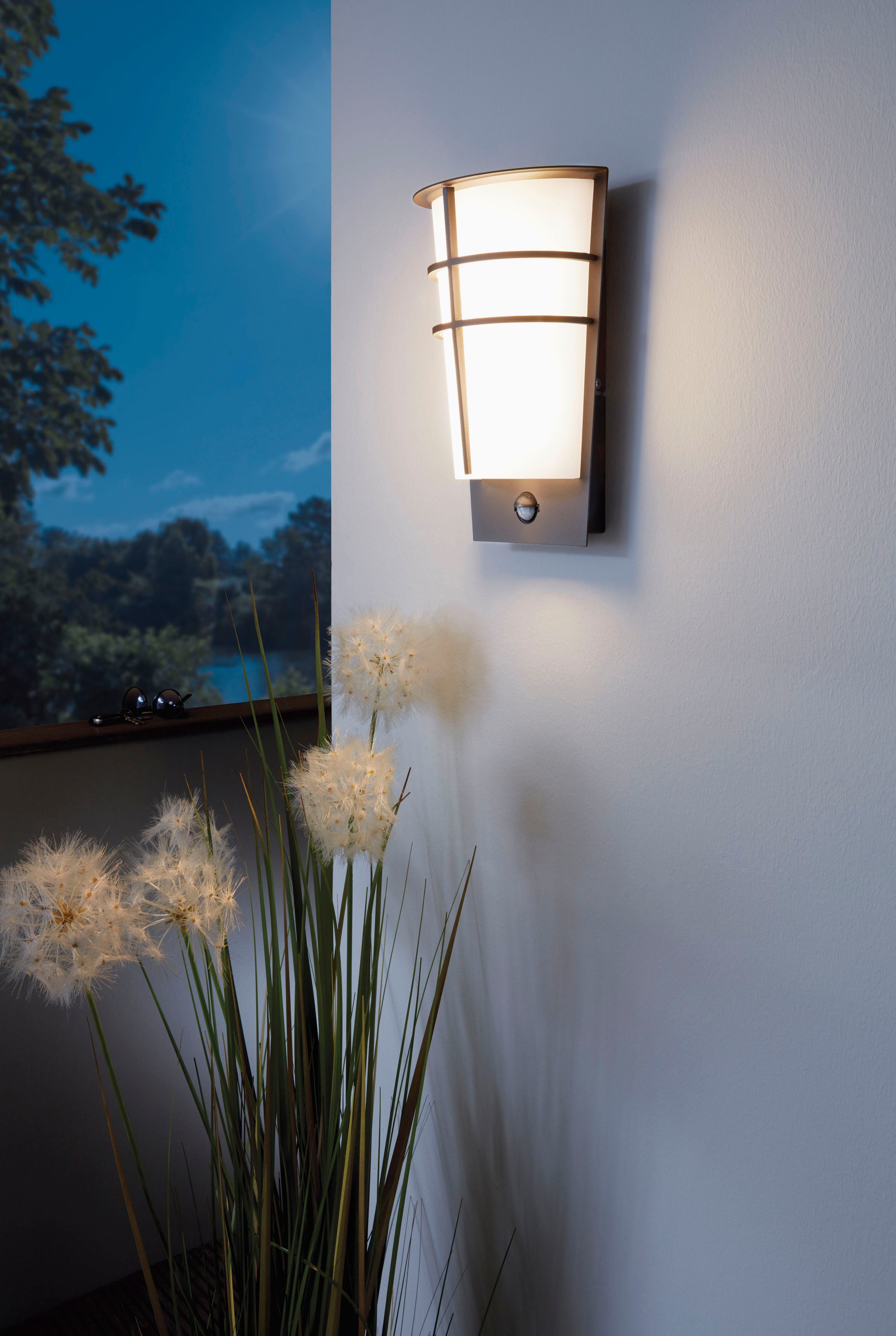 EGLO Ledwandlamp voor buiten BREGANZO1 Hoekmontage mogelijk, LED verwisselbaar (1 stuk)