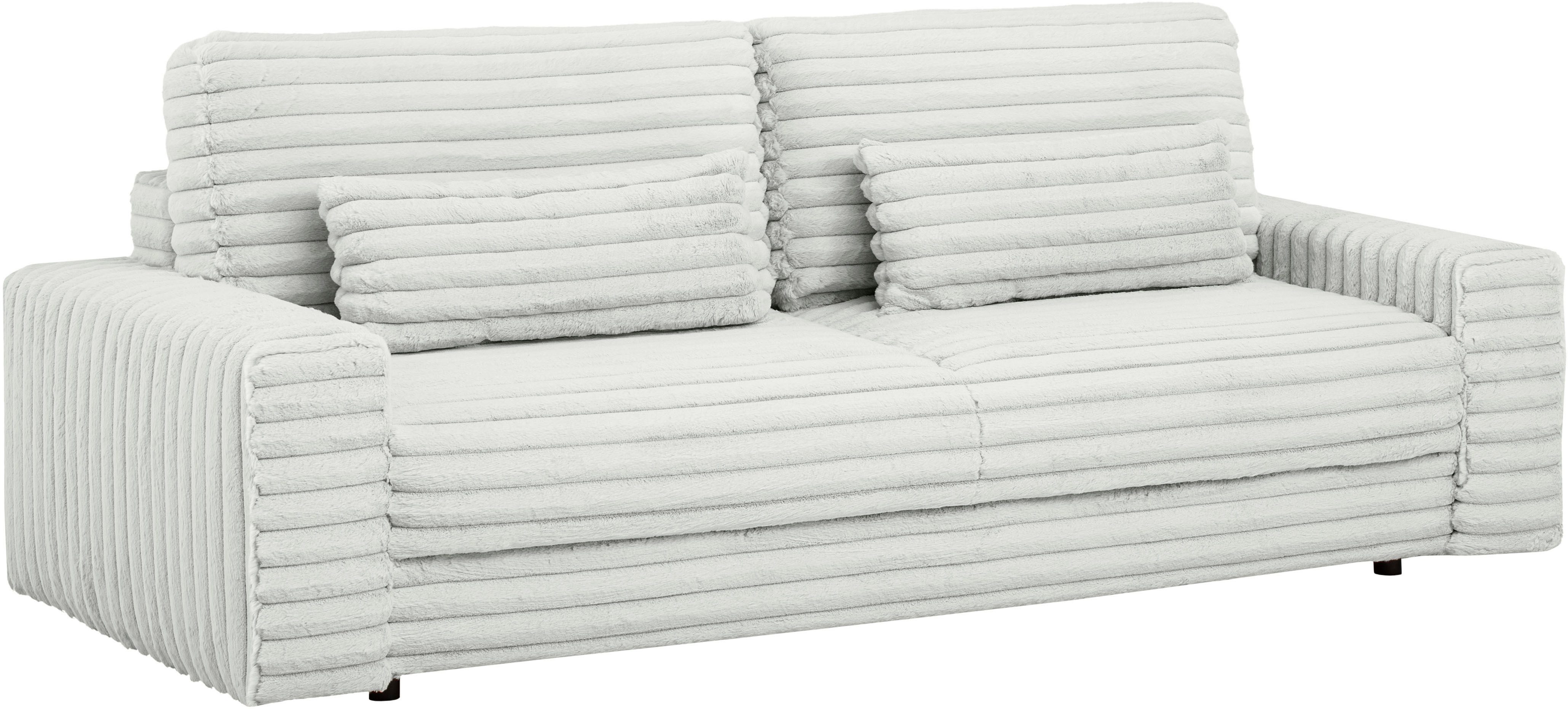 LeGer Home by Lena Gercke Slaapbank Imoga, kussen met slaapfunctie, 3-zits bank, bank met bedlade in moderne kleuren en stoffen, bedfunctie, ligoppervlak: 200x150 cm