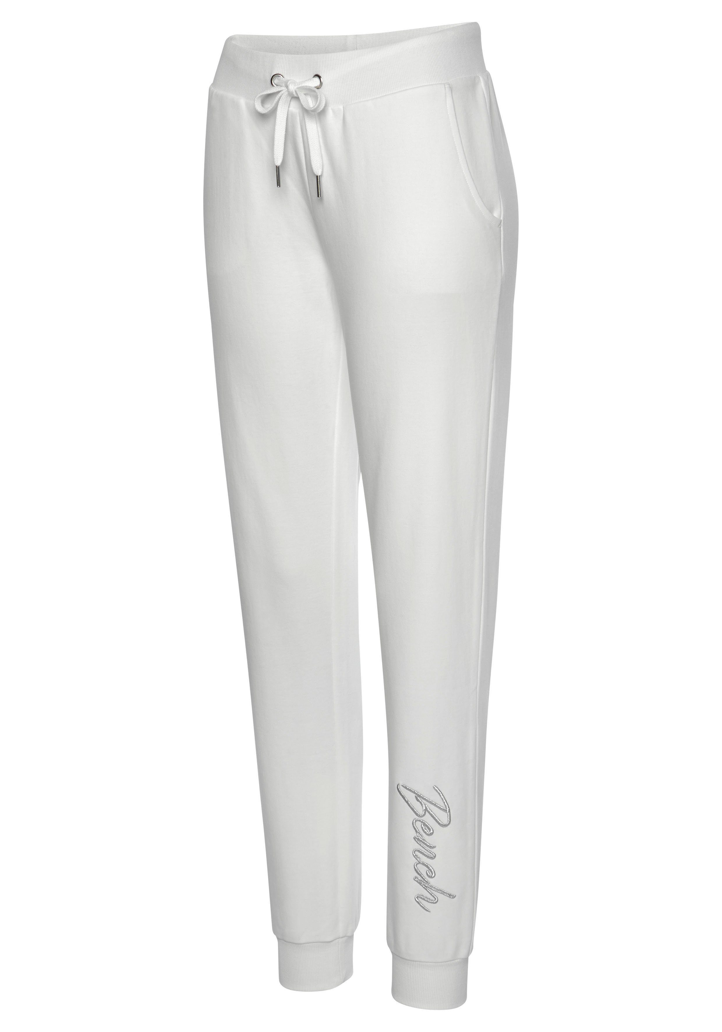Bench. Loungewear Relaxbroek met glanzende logo-borduurwerk, loungepak