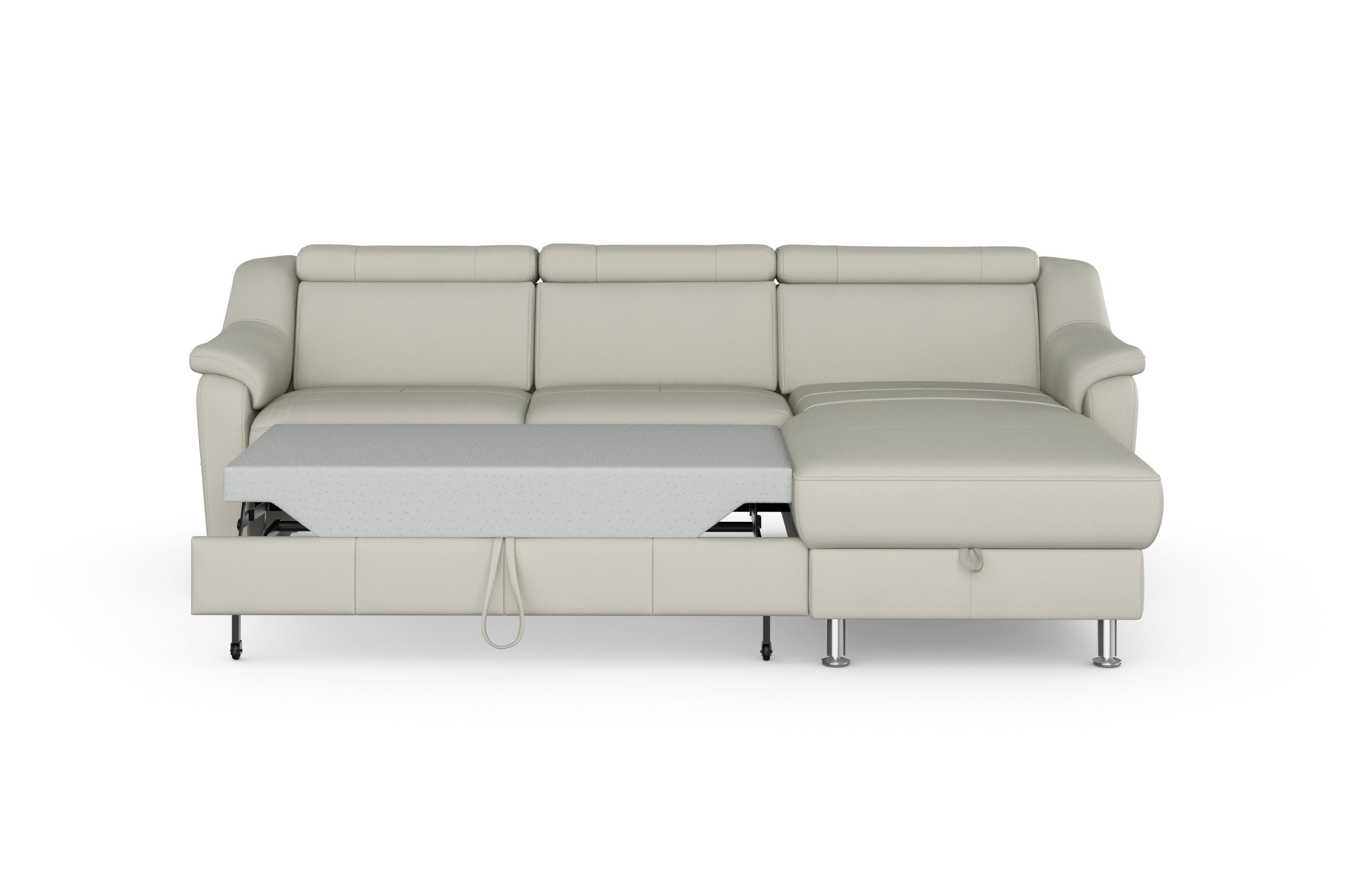 sit&more Hoekbank Freetown L-vorm met verstelbare hoofdsteun en comfortabele binnenvering