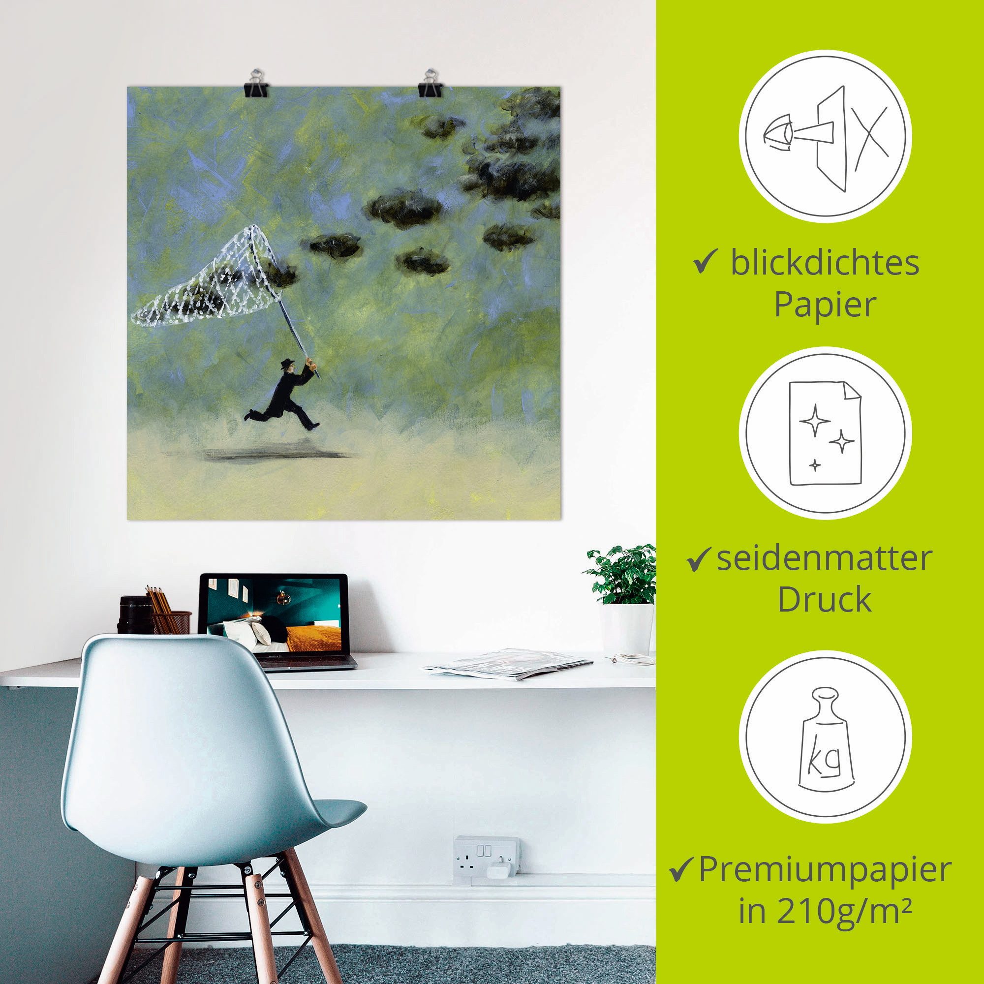 Artland Artprint Wolkenvanger als artprint op linnen, poster, muursticker in verschillende maten