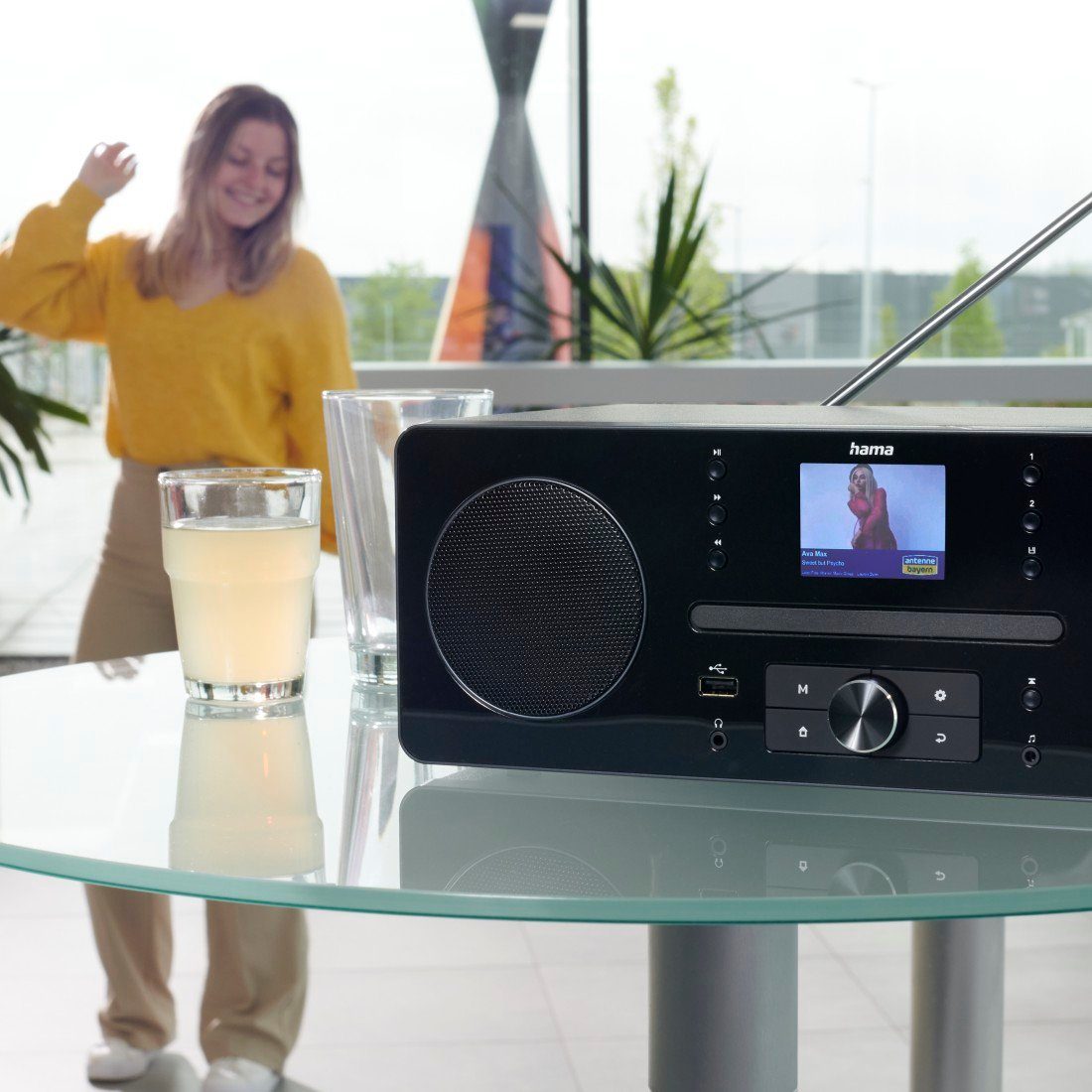 Hama Digitale radio DAB Digitale radio (internet radio, radio wekker, CD-speler, Bluetooth, app)