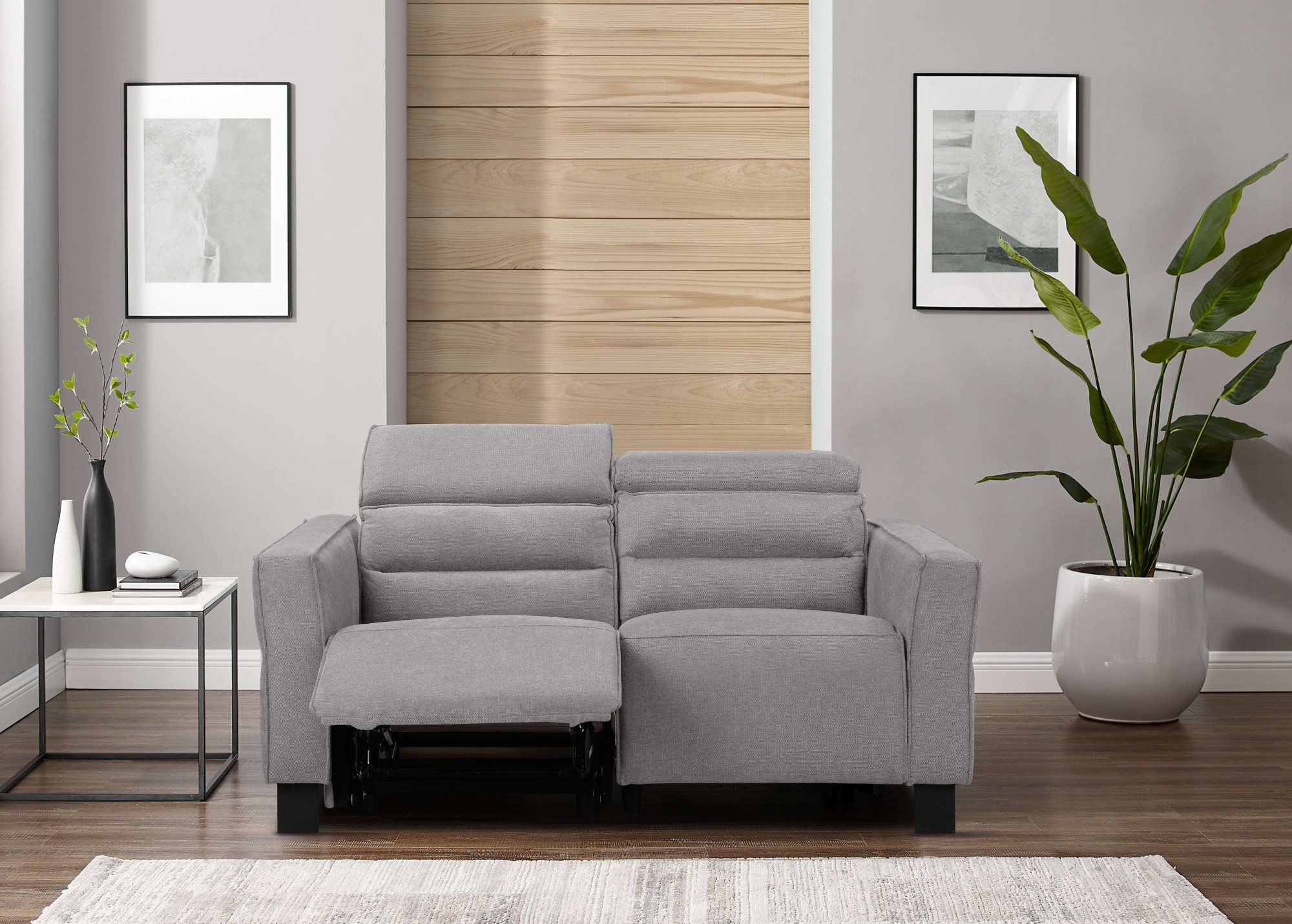 Places of Style 2-zitsbank Carpari, 162 cm, met handmatige of elektrische relaxfunctie