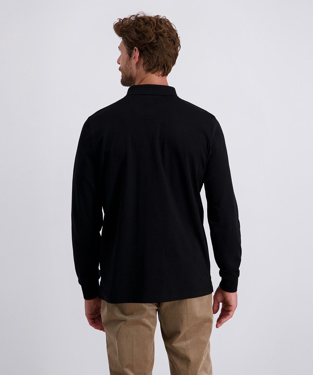 Pierre Cardin Poloshirt met lange mouwen