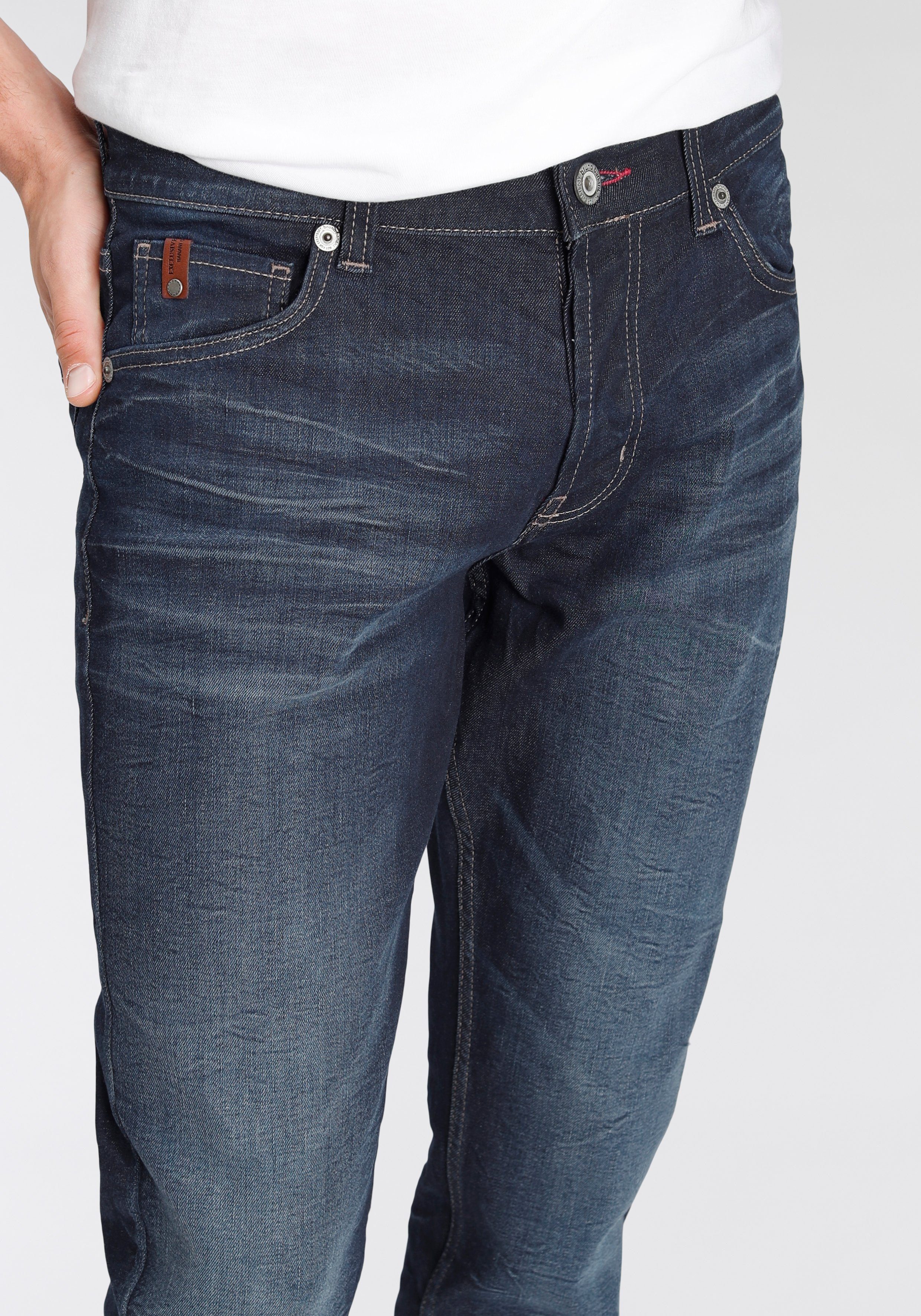 Bruno Banani Comfort fit jeans Floyd rechte pijp, met steekzakken, lage taillehoogte