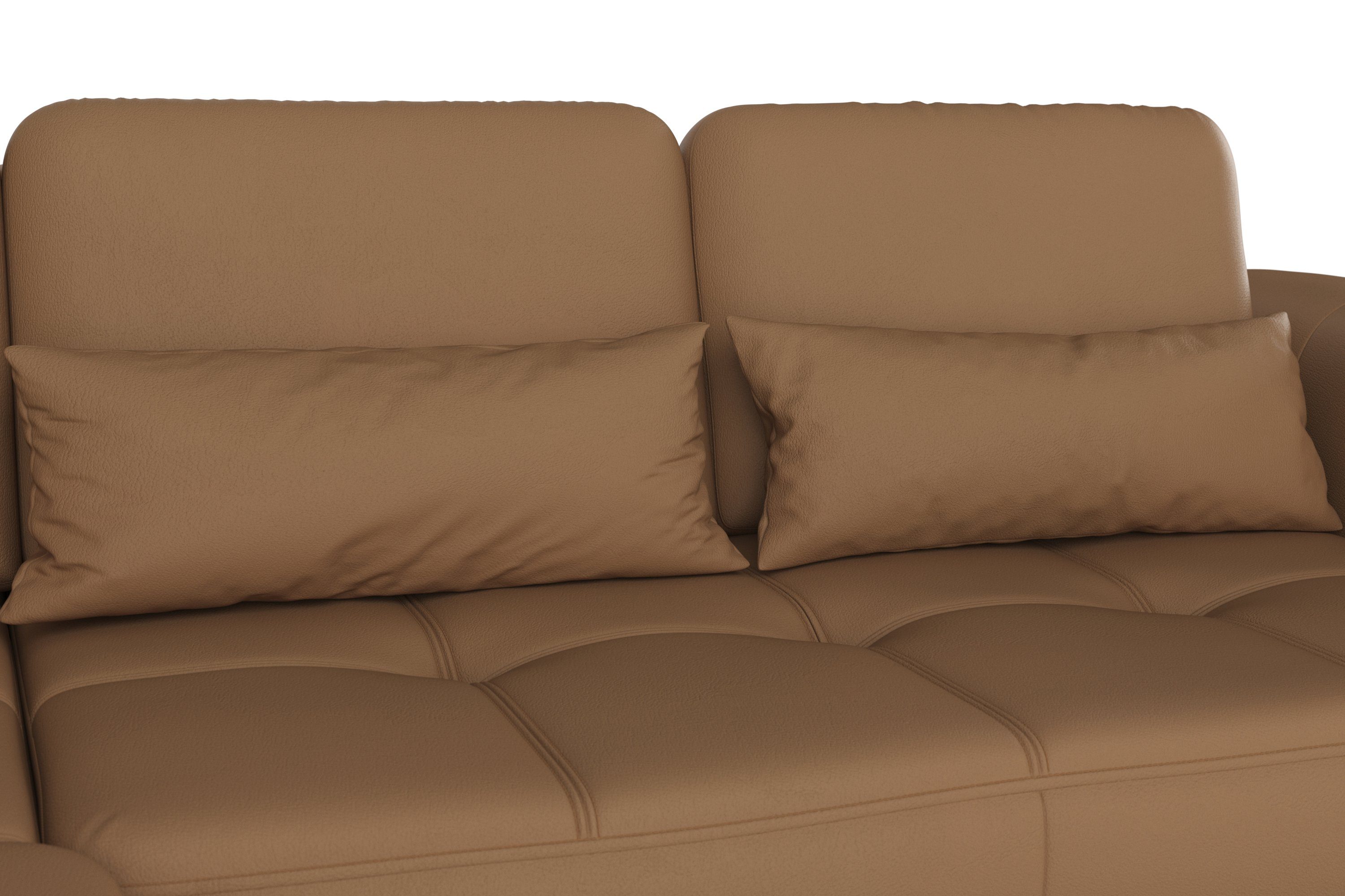 sit&more Hoekbank Bendigo L-vorm inclusief zitdiepteverstelling, bodemvrijheid 15 cm, in 2 pootkleuren