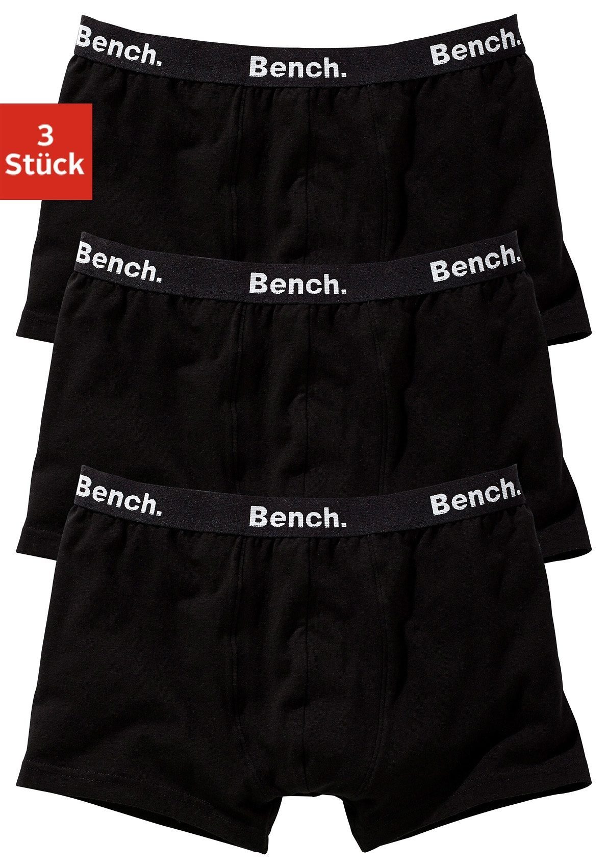 Bench. Boxershort voor jongens (set, 3 stuks) jongens boxershorts maat 146/152 zwart