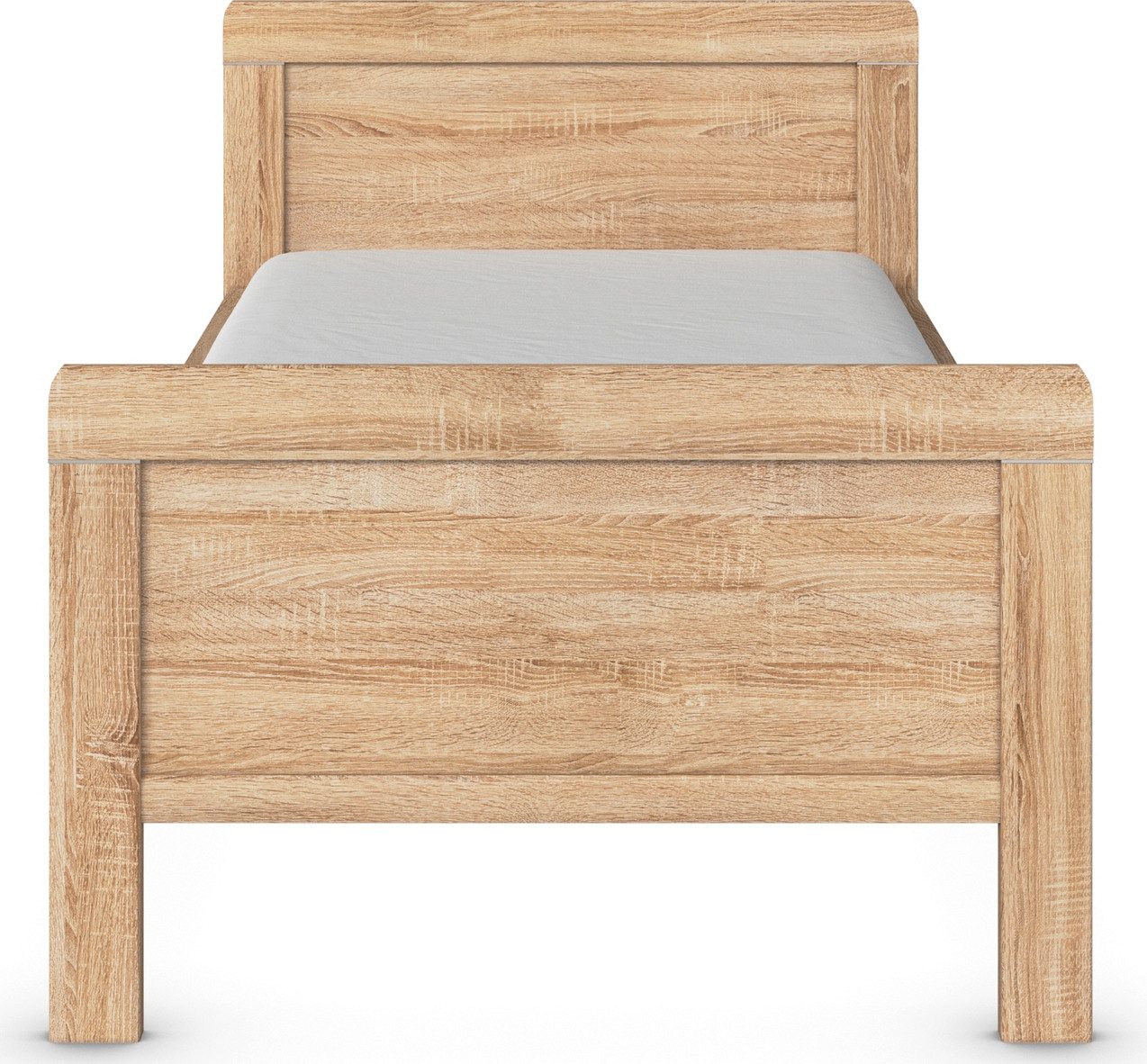 rauch Bed Eenpersoons Stollenbed EVELYN in comfortabele hoogte van houtmateriaal in elegante stijl made in germany