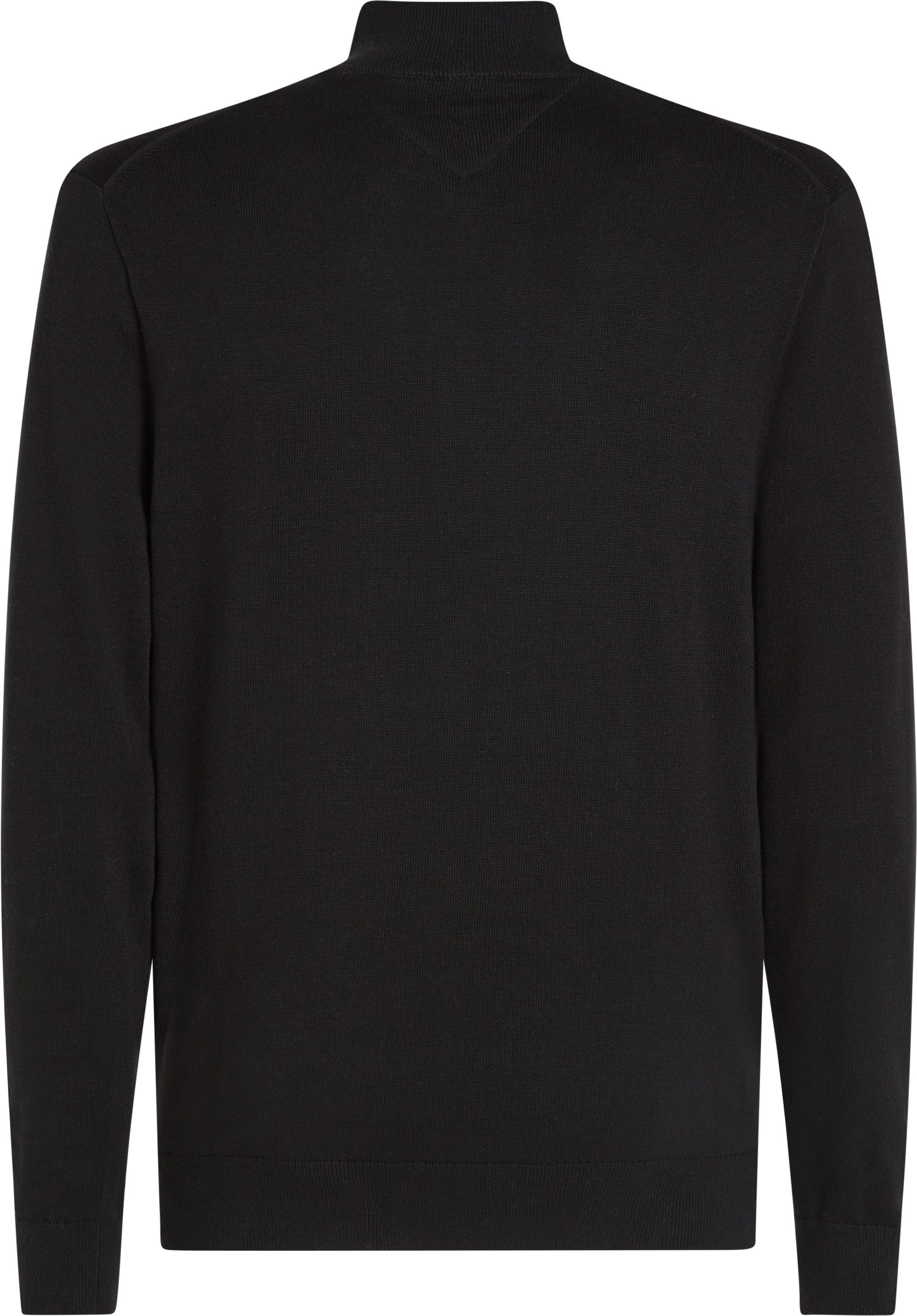 Tommy Hilfiger Trui met staande kraag BT-ESSENTIAL COTTON ZIP MOCK-B