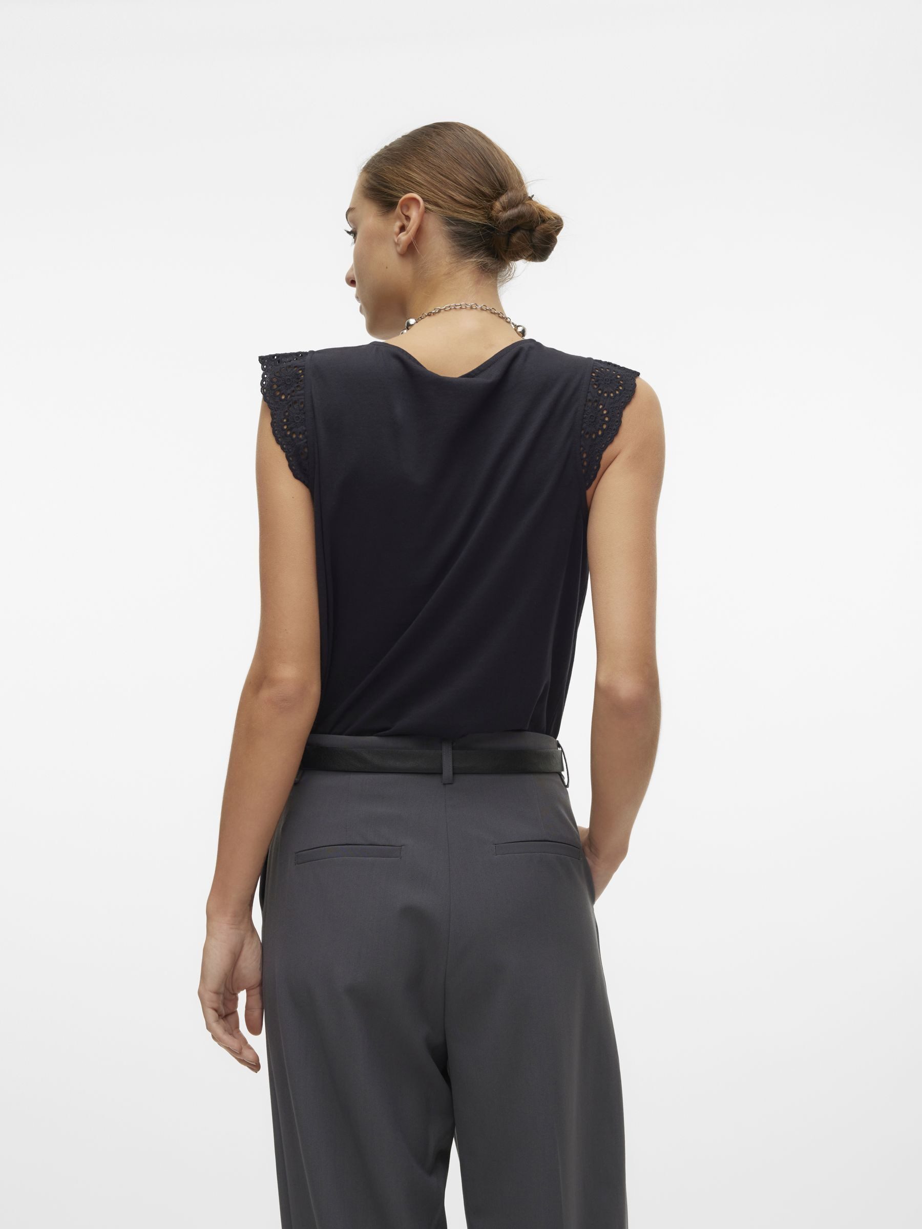 Vero Moda T-shirt VMEMILY SL GATHERING TOP JRS NOOS