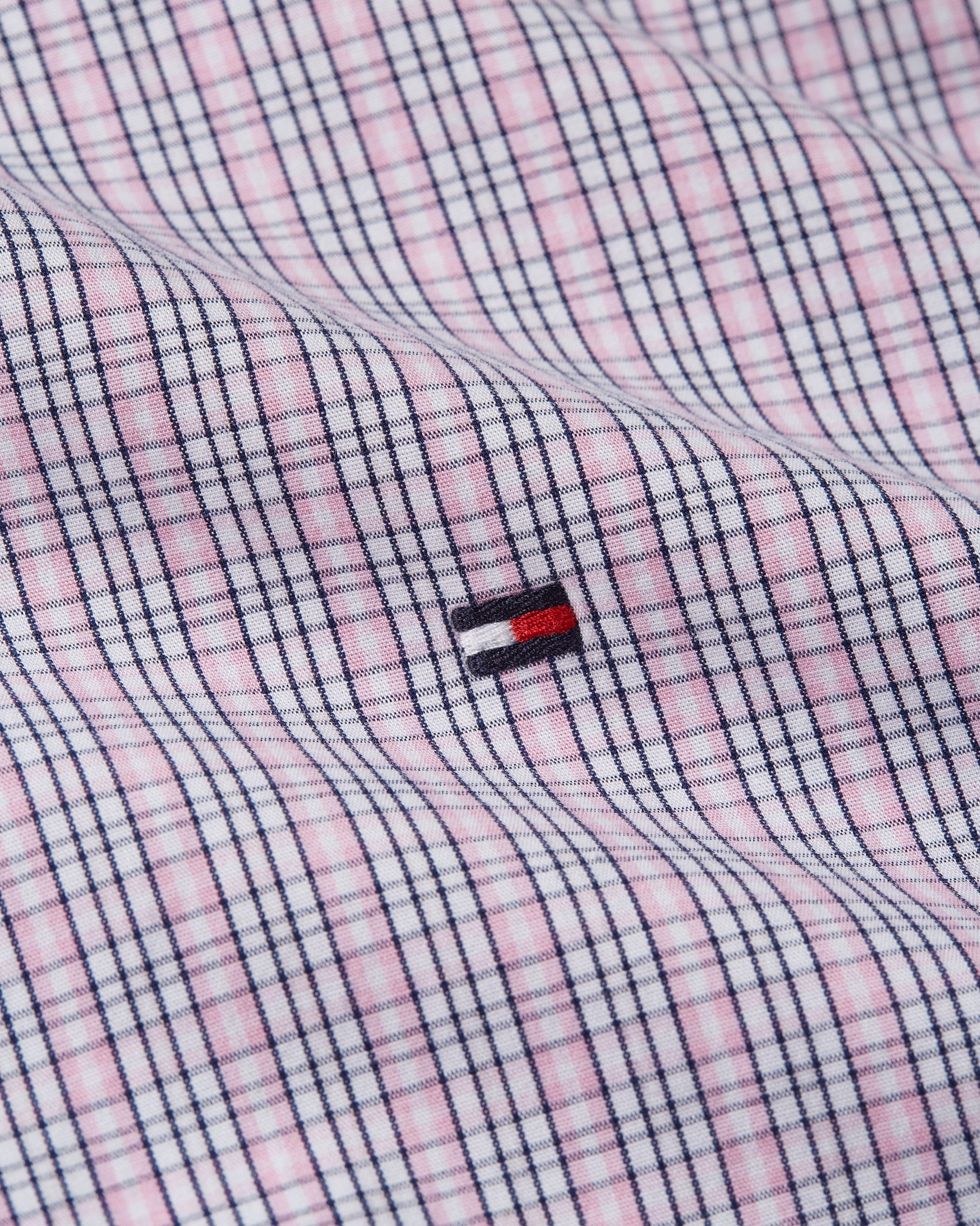 Tommy Hilfiger Overhemd met lange mouwen FLEX POPLIN SMALL TARTAN SHIRT
