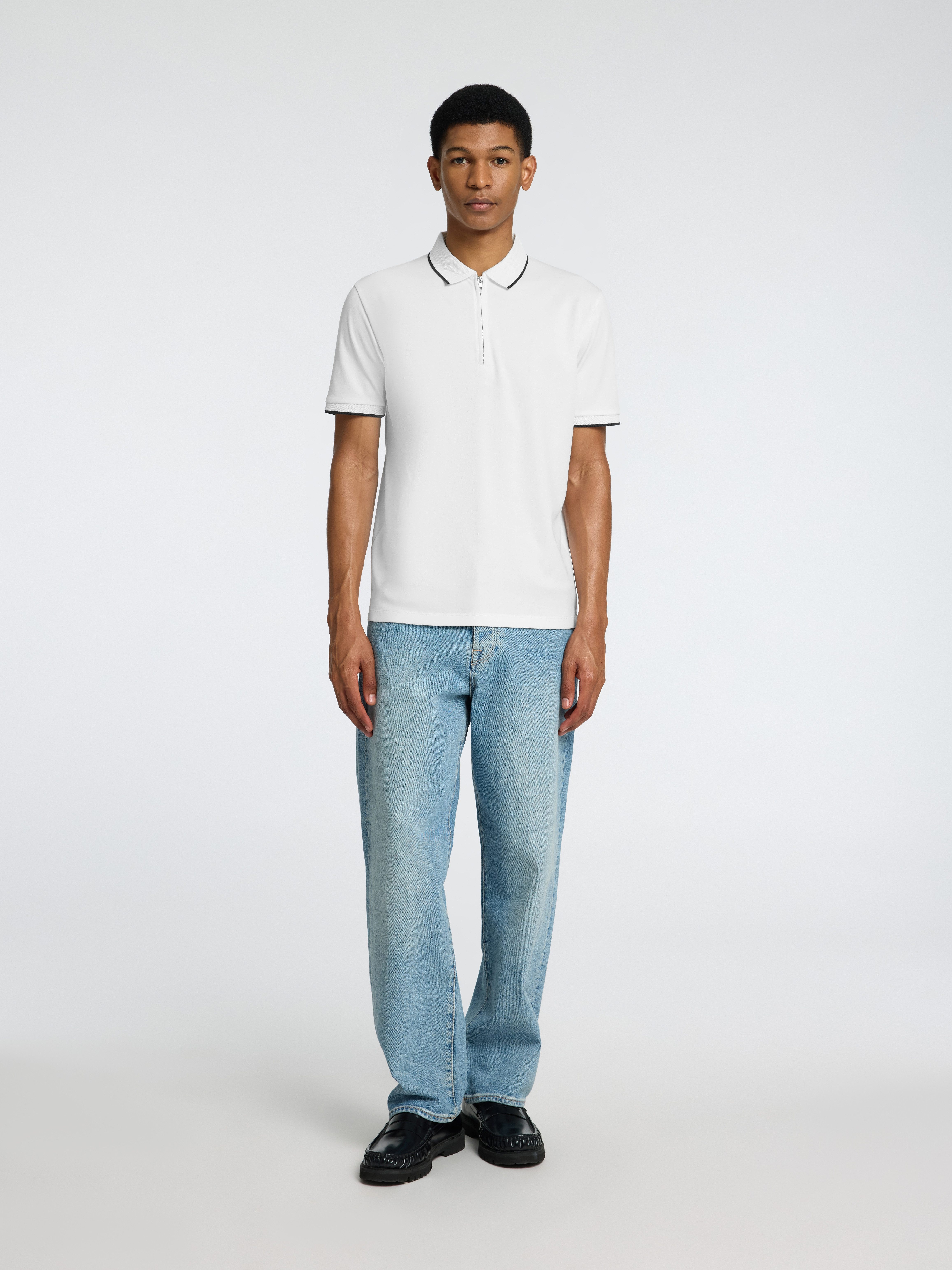 SELECTED HOMME Poloshirt SLHFAVE SPORT ZIP SS POLO NOOS
