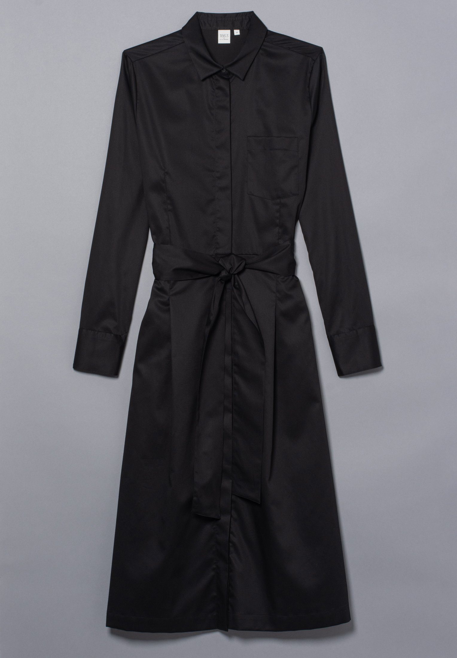 Eterna Jurk met overhemdkraag Regular fit