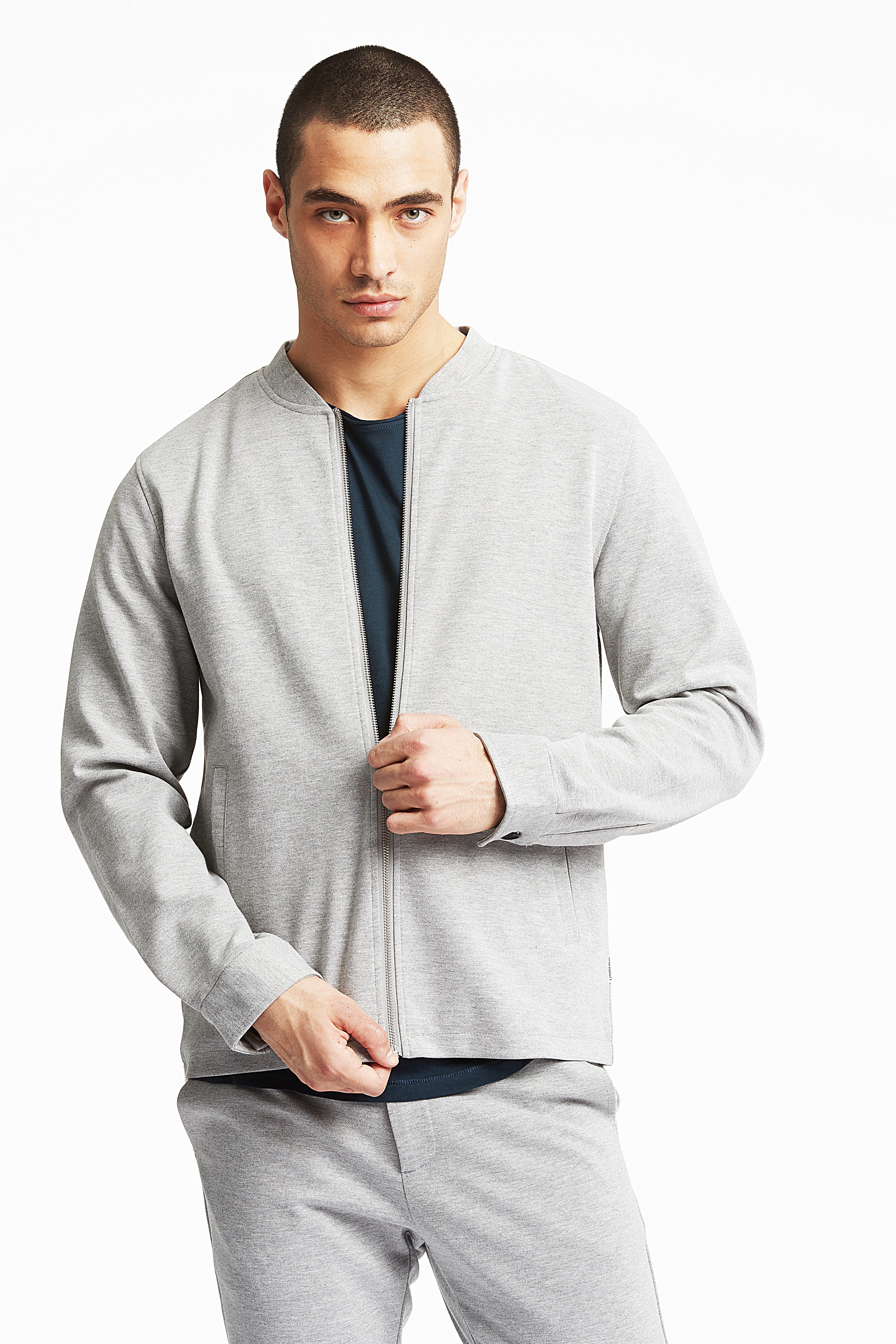 LINDBERGH Functioneel shirt Overshirt met stretch heren casual overhemden maat L grijs
