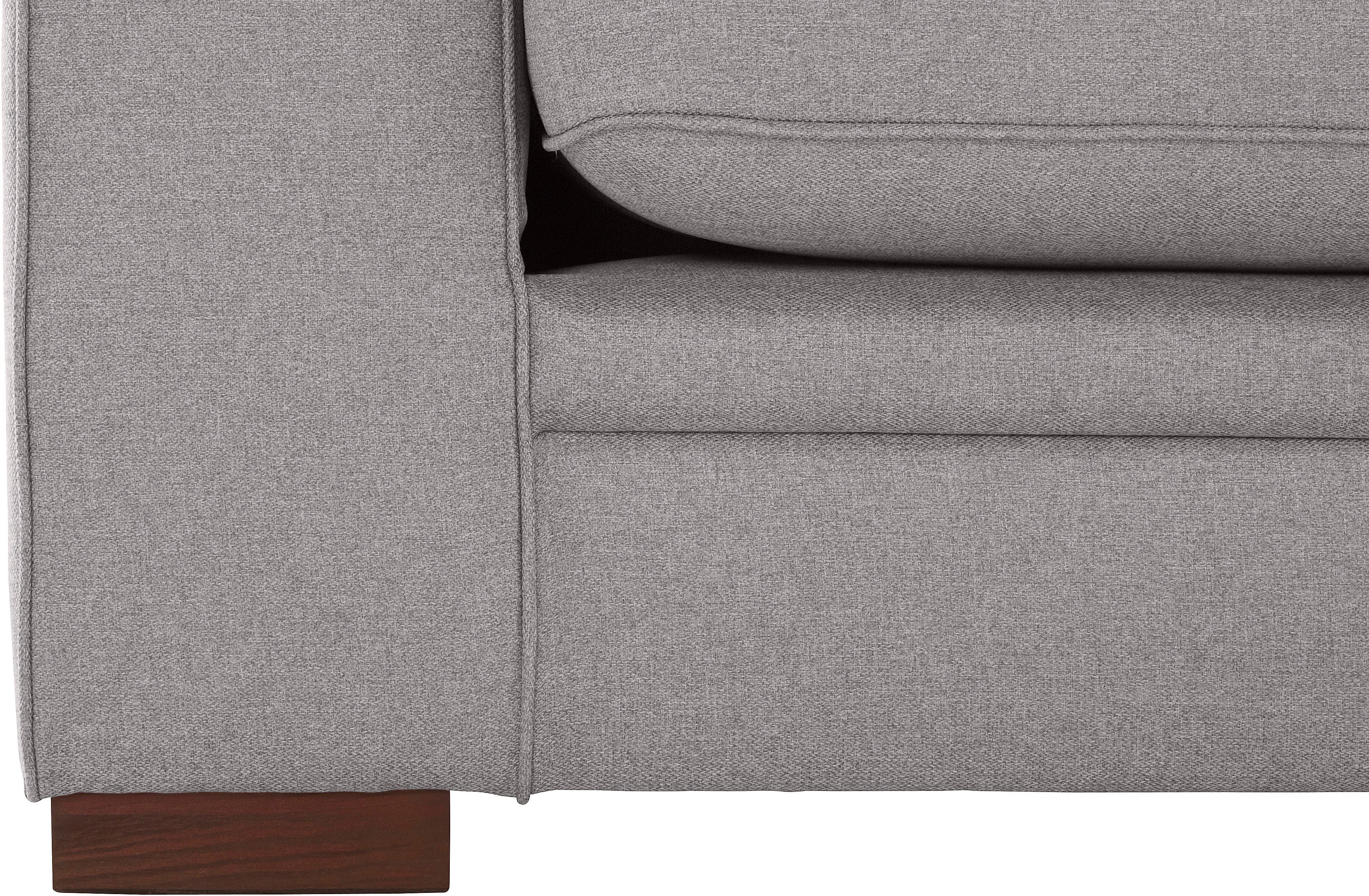 Home affaire 2-zitsbank Broughton zacht zitcomfort, incl. 2 sierkussens, opstaande naad