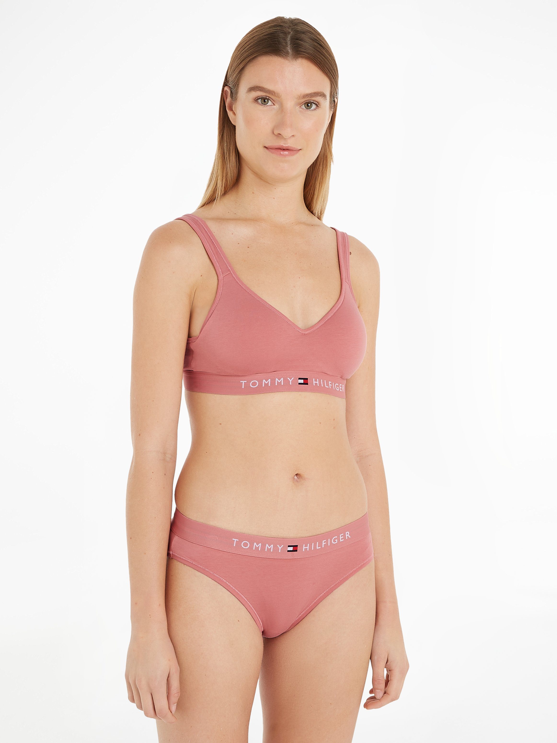 Tommy Hilfiger Underwear Bralette-bh BRALETTE LIFT (EXT SIZES) met modieuze tailleband met logo