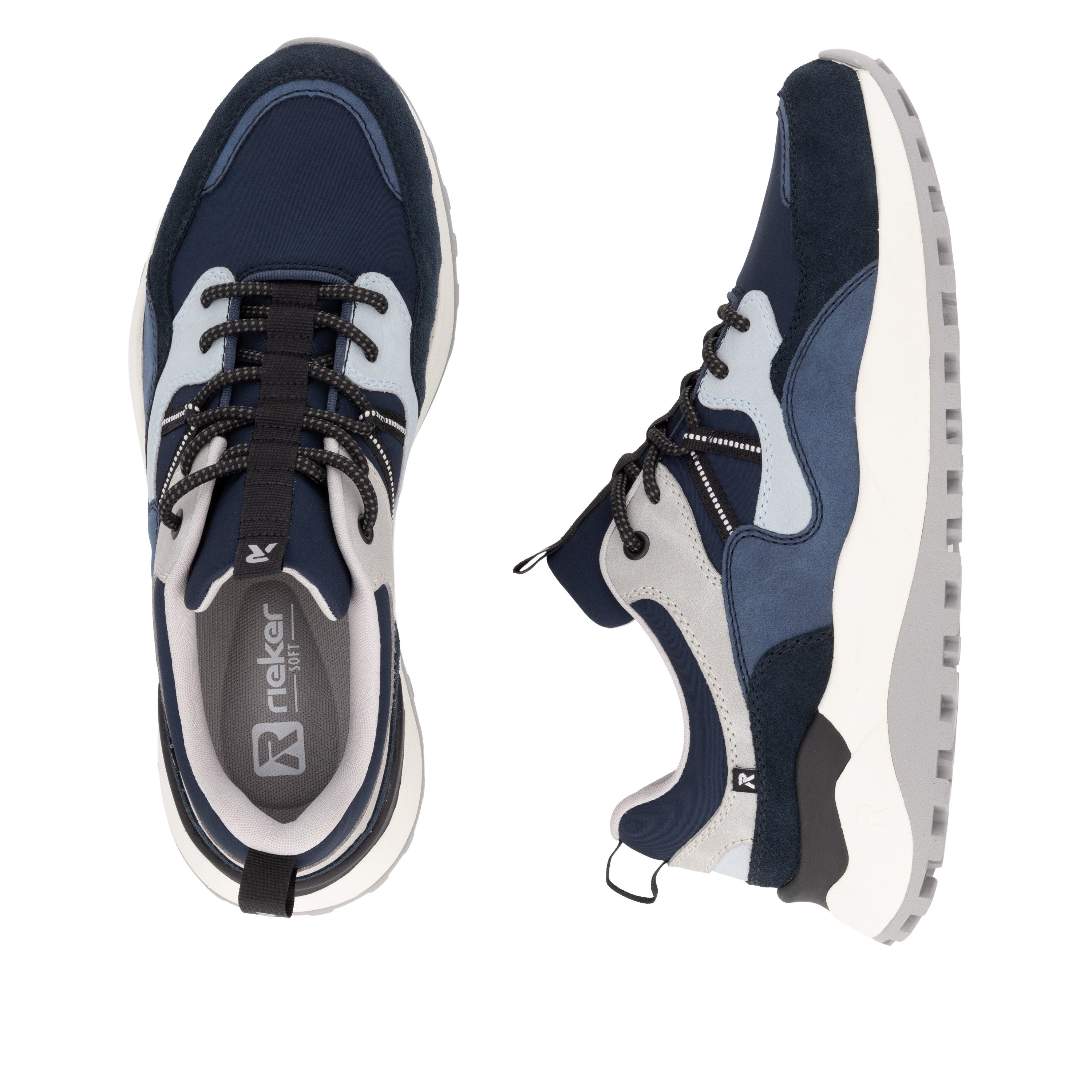 RIEKER Sport Slip-on sneakers Castello , lage schoen, vrijetijdsschoen, slip-in met uitneembare zachte inlegzool