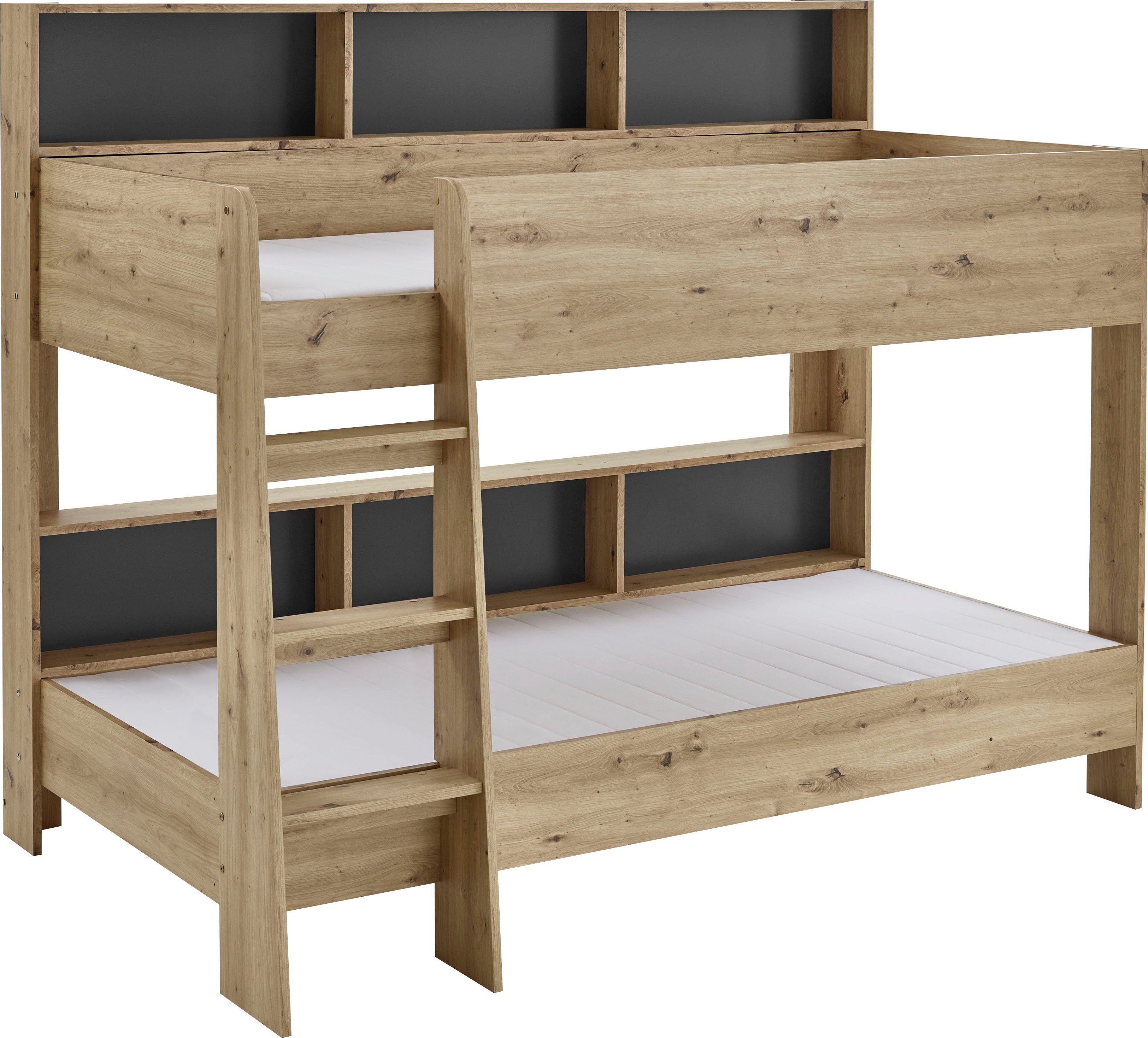 Relita Stapelbed Sway 2 ligoppervlakken, met ladder, achterste planken