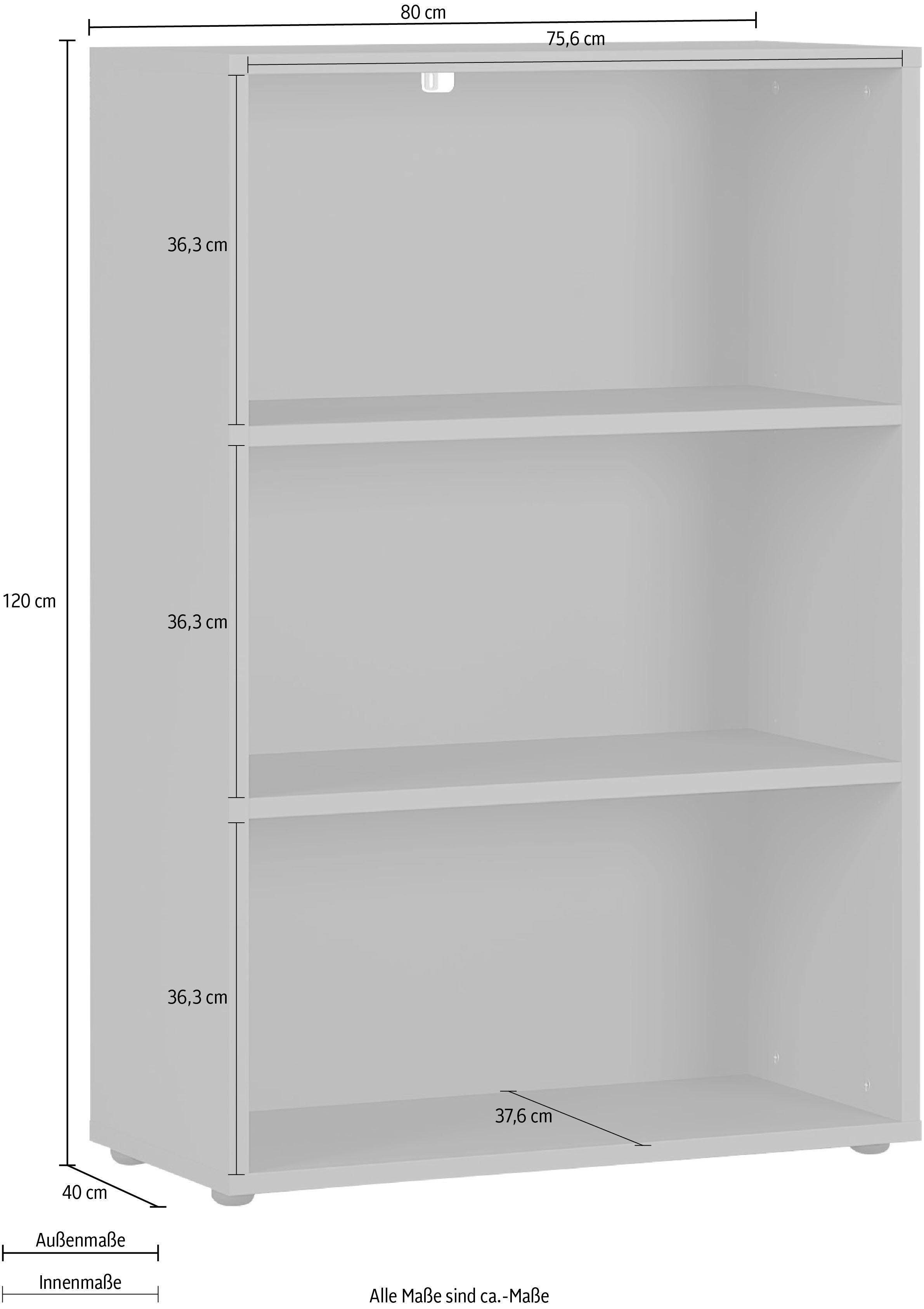 GERMANIA Ordnerrek GW-Agenda archiefkast met verstelbare planken, breedte 45 of 80 cm, made in germany