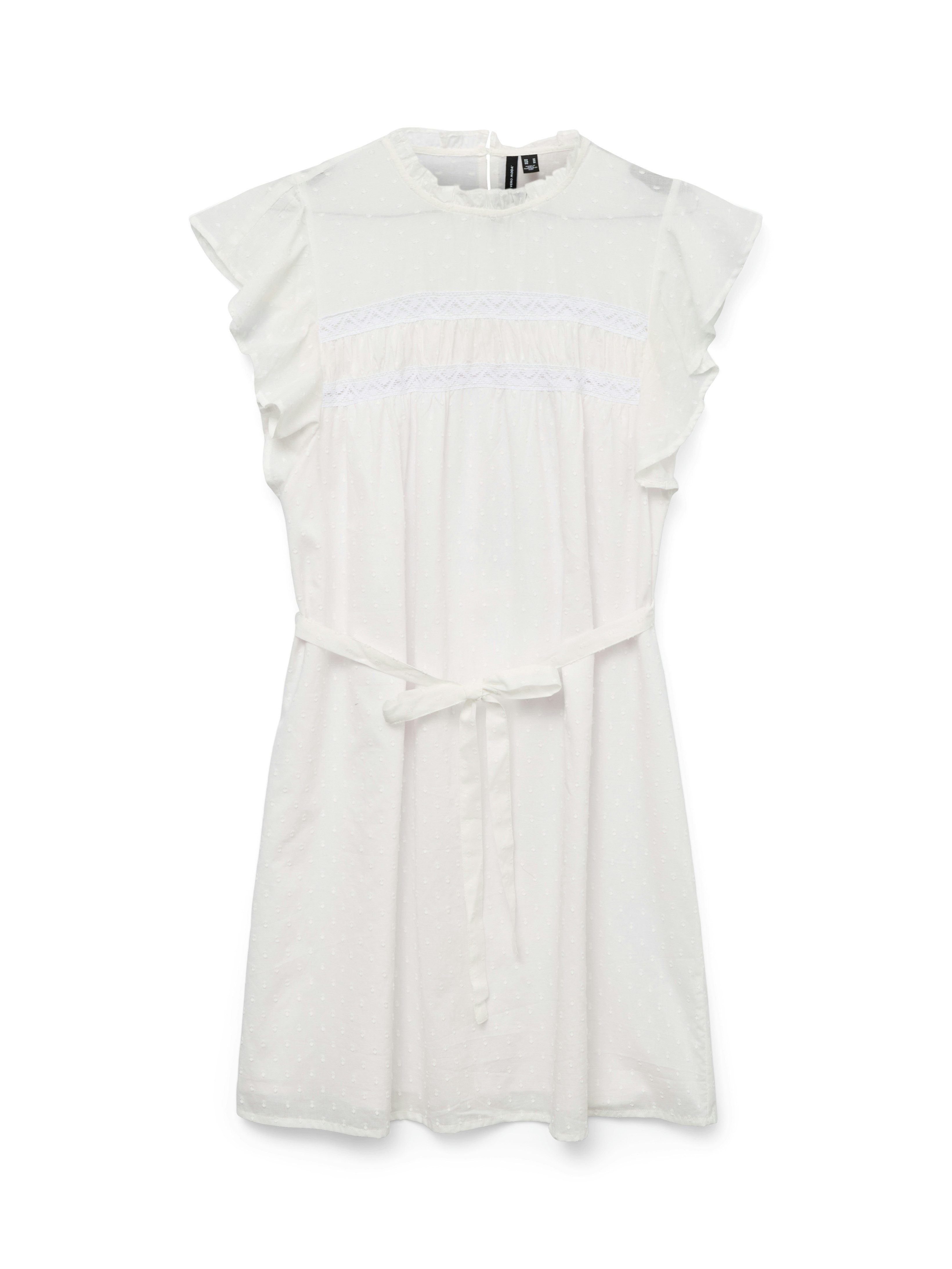 Vero Moda Mini-jurk VMTRINE SL SHORT LACE DRESS WVN GA NOOS
