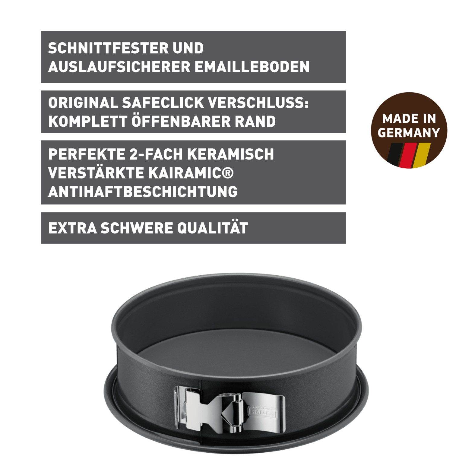 Kaiser Backformen Bakvorm La Forme Plus snijvast, ovenbestendig, lekvrij, made in germany