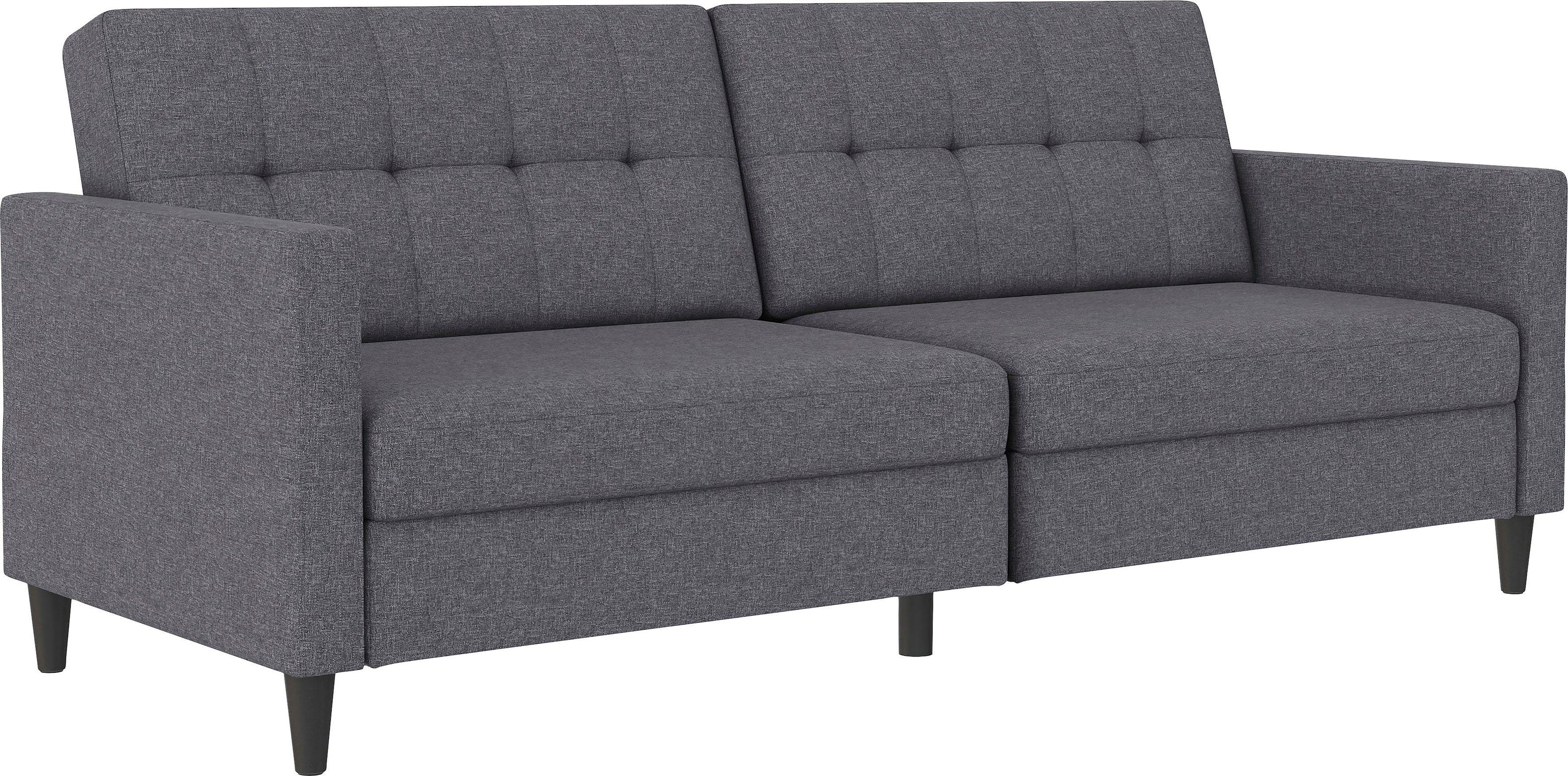 Dorel Home 3-zitsbank Hartford II Slaapfunctie, rugleuning 2-delig, 3-voudig verstelbaar, zithoogte 43 cm