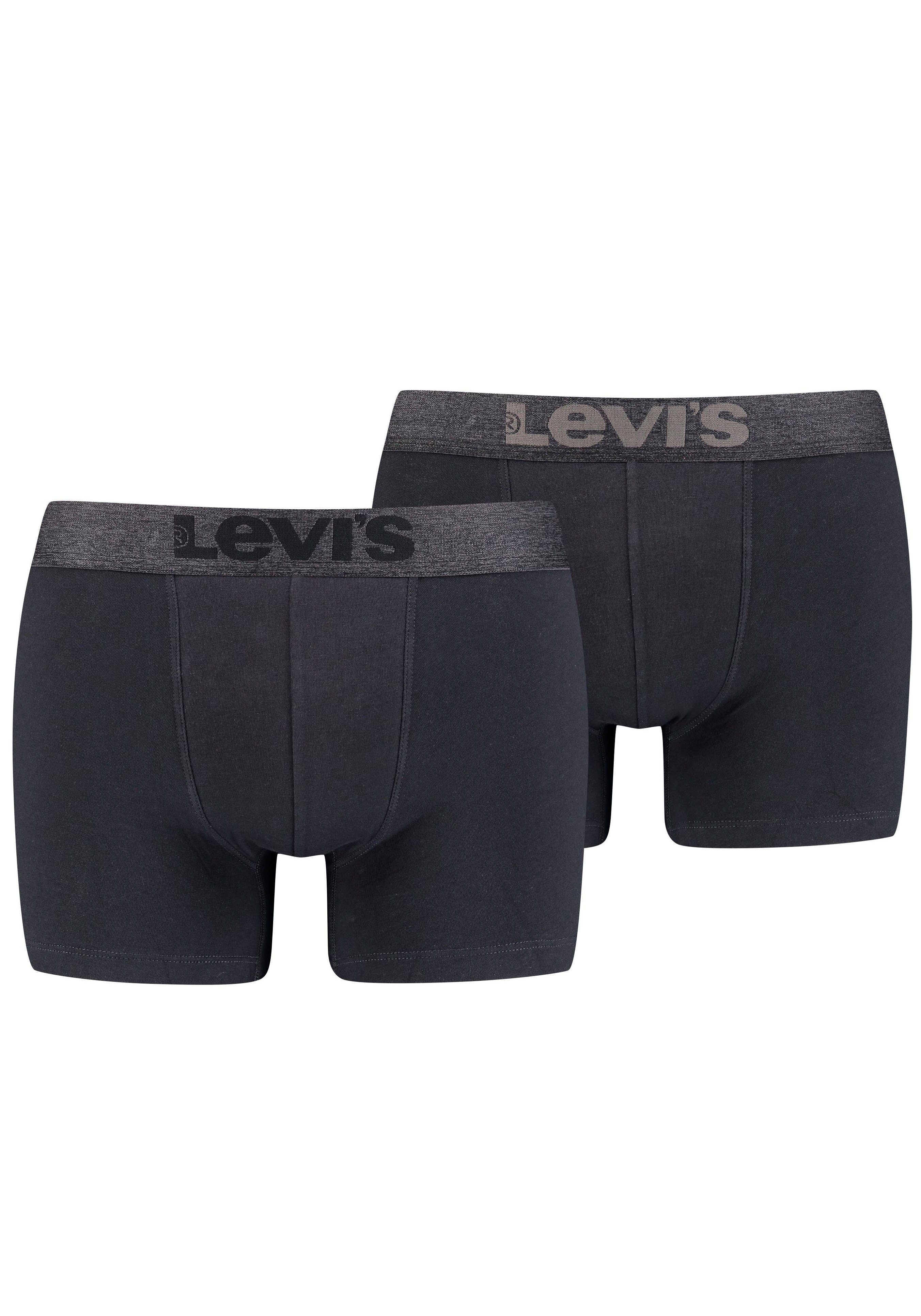 Levi's® Slip LEVIS MEN MELANGE WB BOXER BRIEF ORGANIC CO 2P (Set van 2)