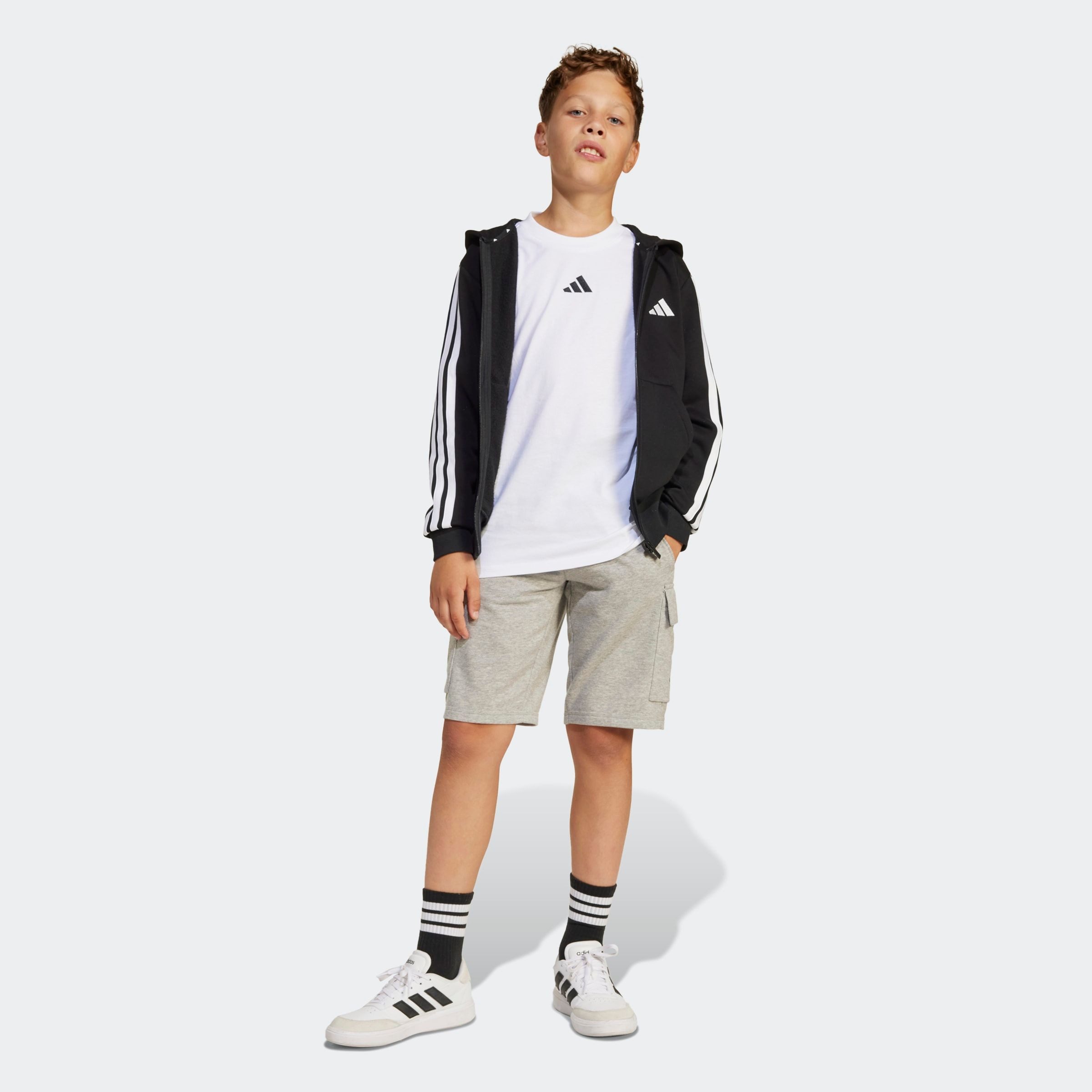 adidas Sportswear Hoodie J 3S FL FZ HD