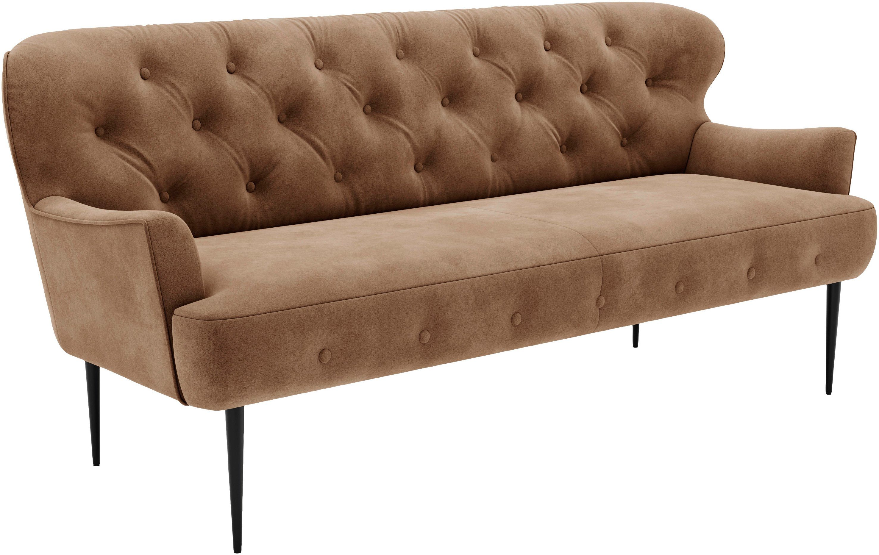 Places of Style 3-zitsbank Amber met capitonnage, in verschillende stofsoorten