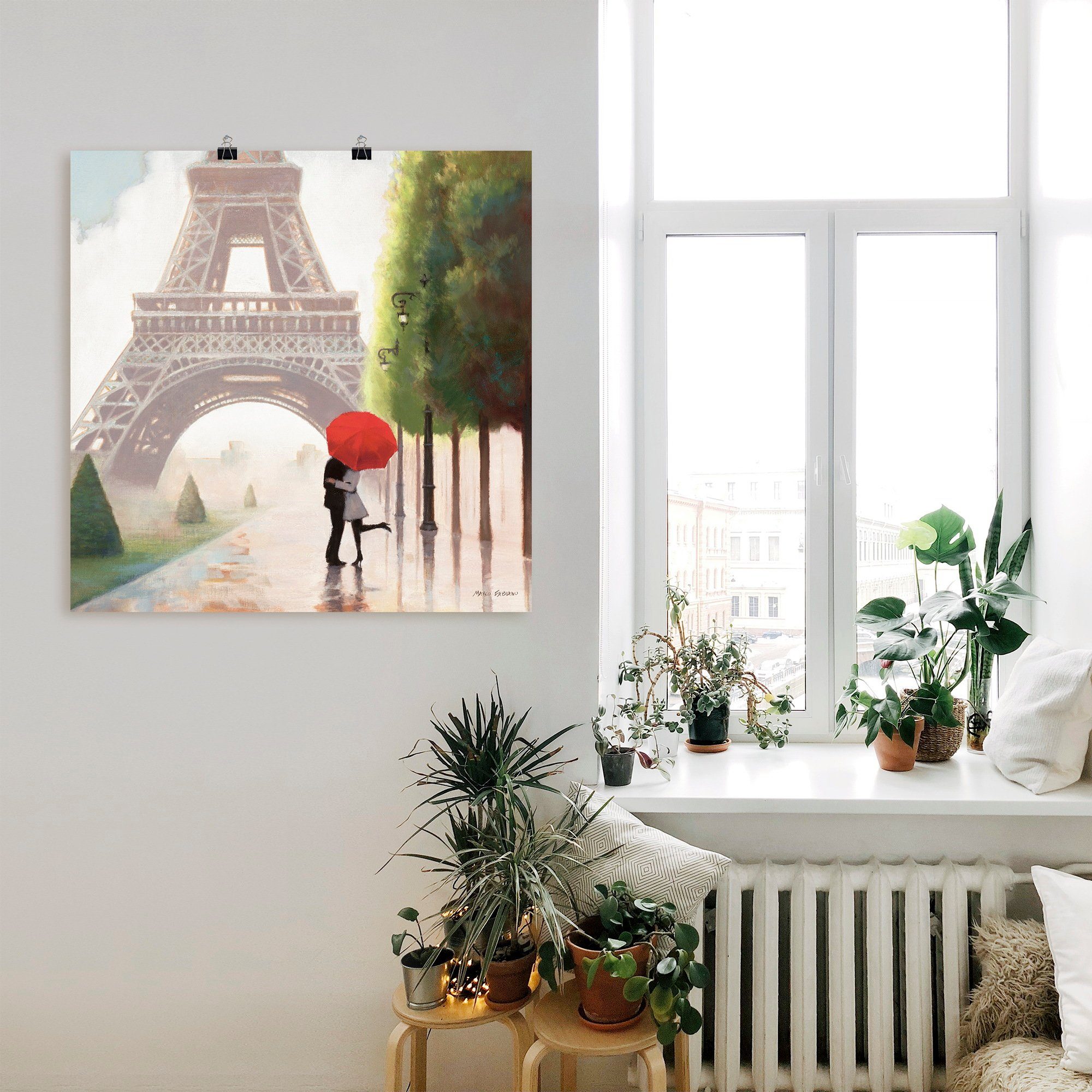 Artland Artprint Parijs Romance II als artprint op linnen, poster, muursticker in verschillende maten
