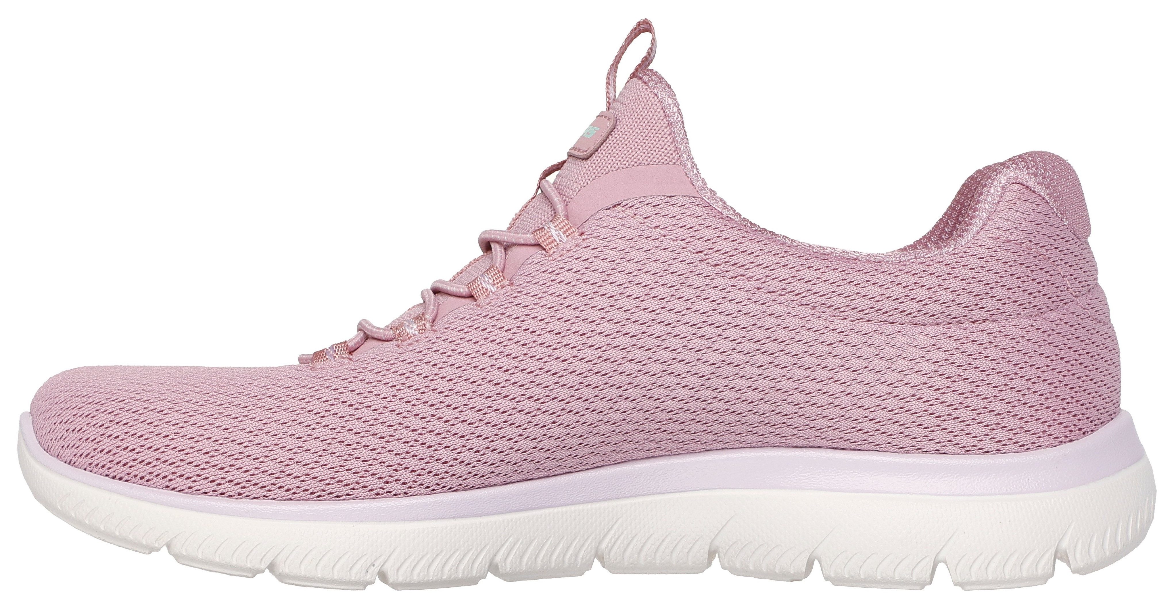 Skechers Slip-on sneakers SUMMITS-SUMMER BLUSH , veterschoen, slipper, sneaker met memory foam