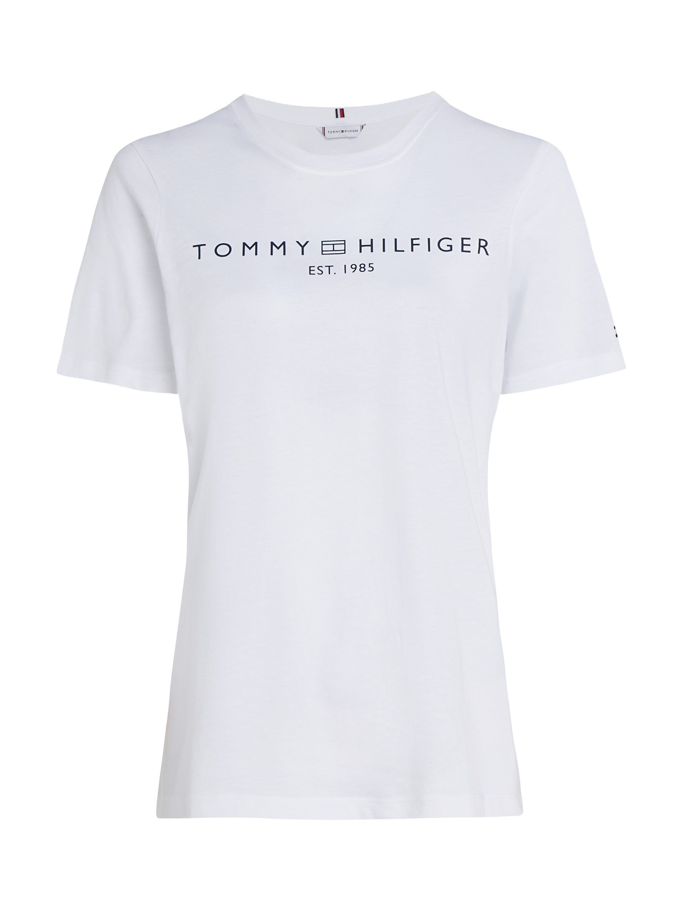 Tommy Hilfiger T-shirt REG CORP LOGO C-NK SS met een logo-opschrift