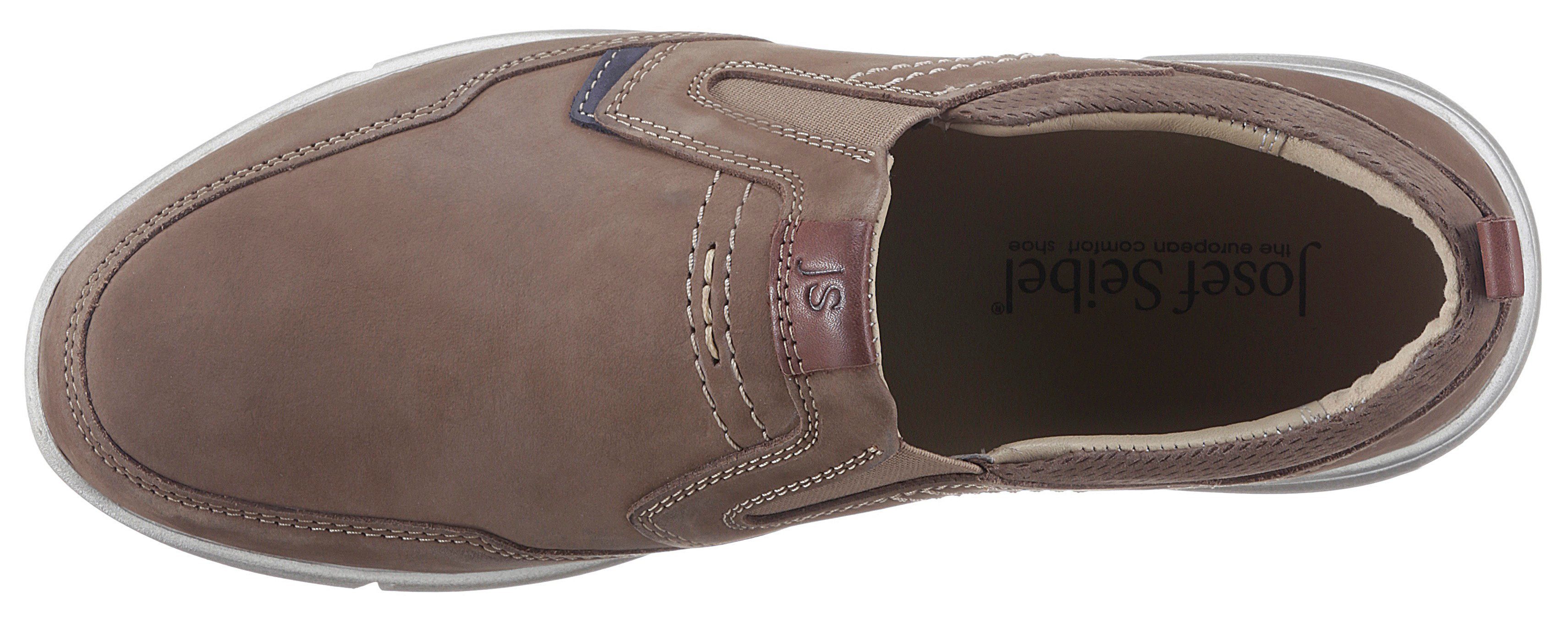 Josef Seibel Instappers Enrico 04 Comfortschoen, instapschoen met subtiele contrastdetails