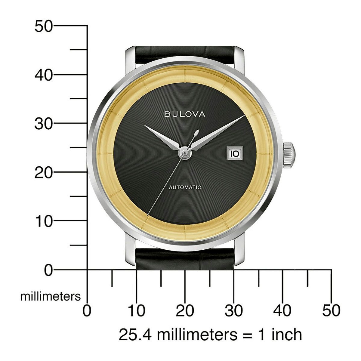 Bulova Automatisch horloge Polshorloge, herenhorloge, dameshorloge, leren band, saffierglas