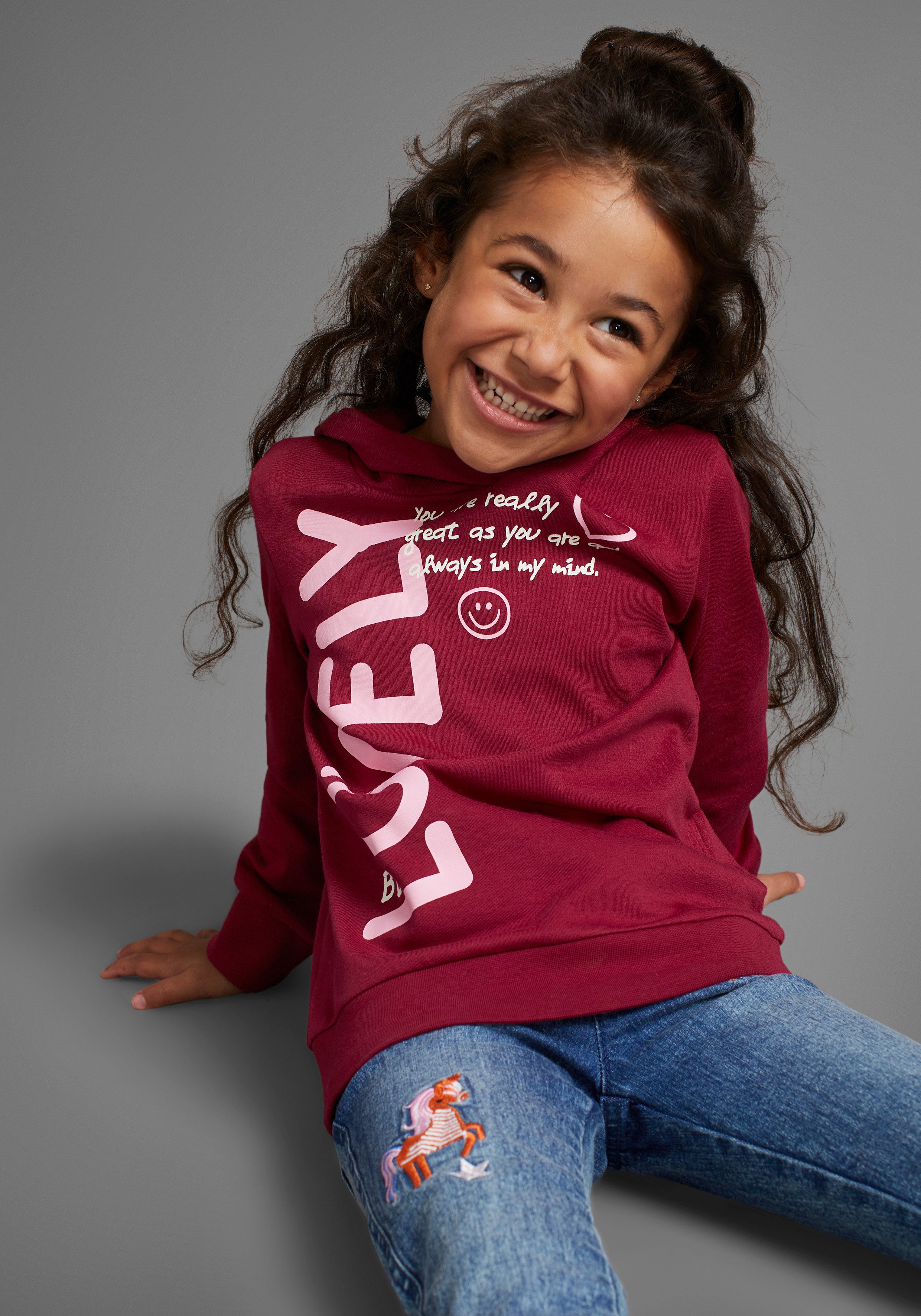 KIDSWORLD Shirt met lange mouwen in verlengd model