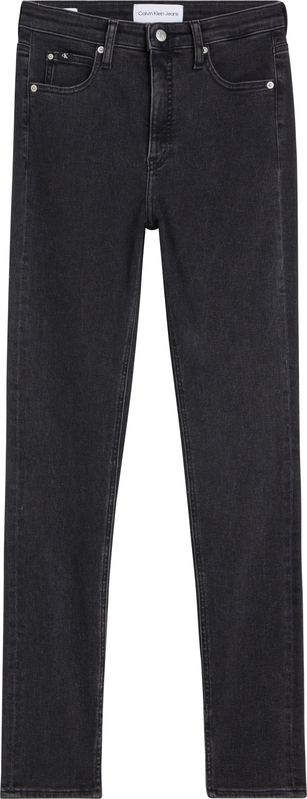 Calvin Klein Skinny fit jeans High rise skinny in zwarte wassing