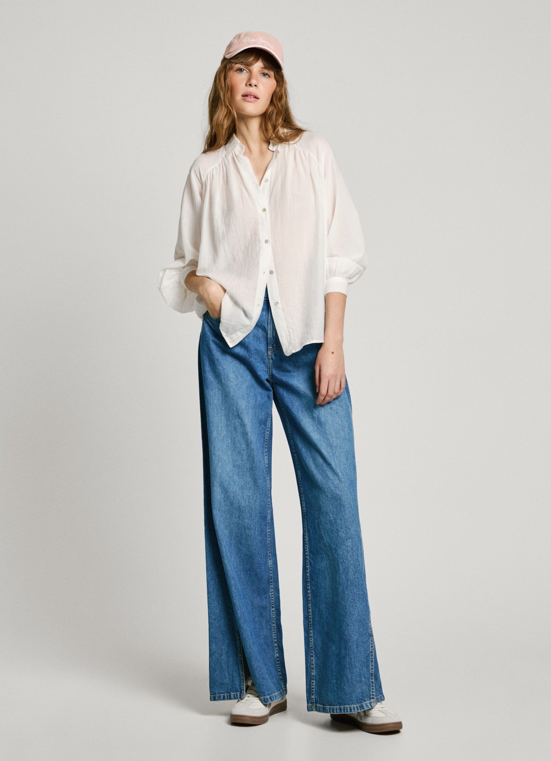 Pepe Jeans Overhemdblouse East met raglanmouwen