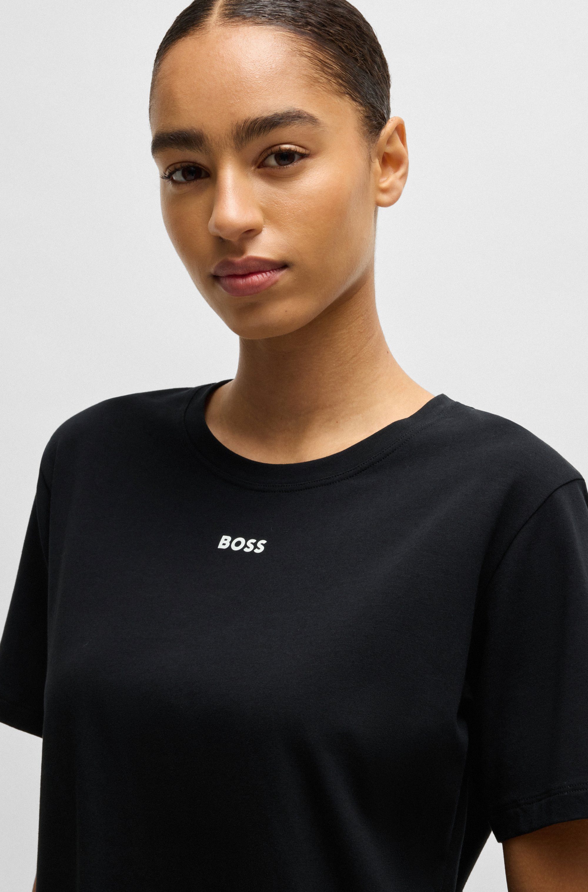 BOSS T-shirt CI_T-Shirt met boss logo-opdruk & label