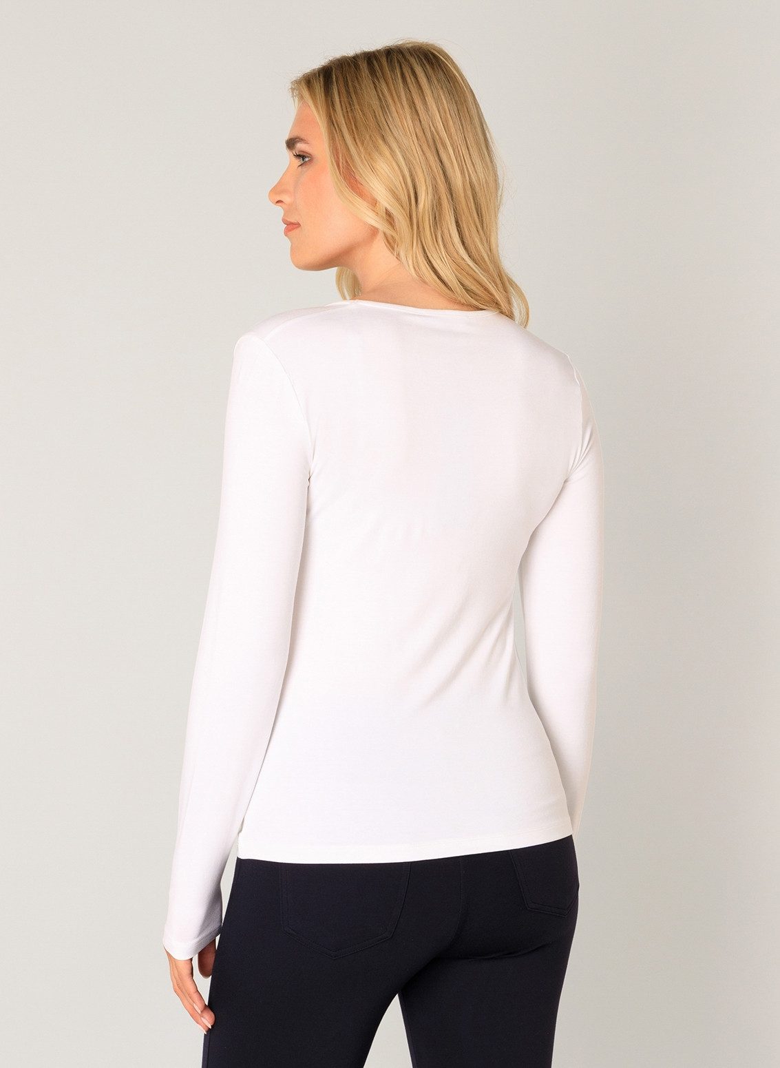 Base Level Shirt met lange mouwen met een ronde hals