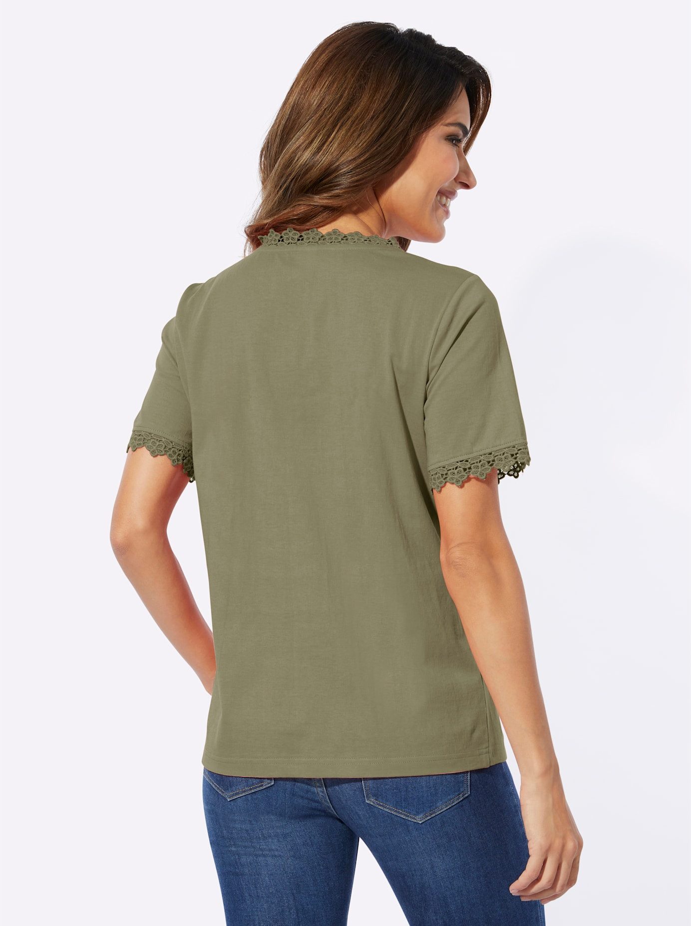 Classic Basics Shirt met V-hals Shirt (1-delig)