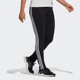 adidas performance sportbroek adidas sportswear future icons 3 strepen skinny broek zwart