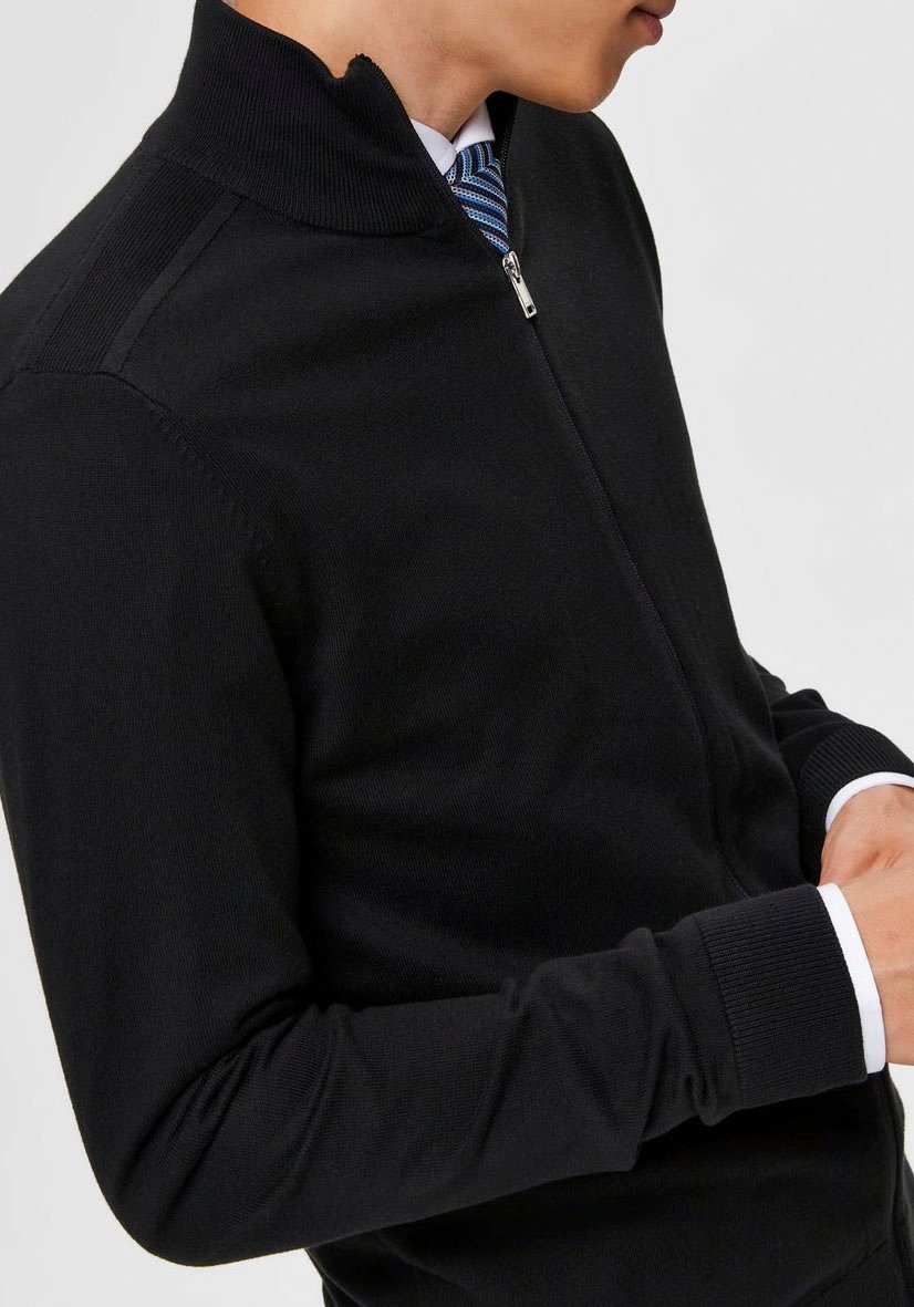 SELECTED HOMME Vest SLHBERG FULL ZIP CARDIGAN NOOS